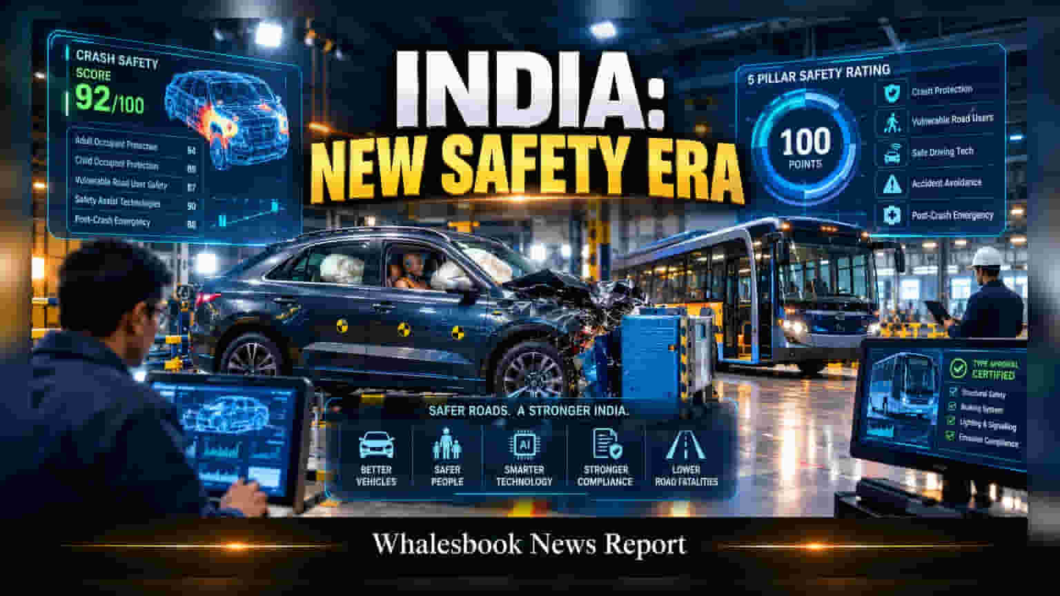 Bharat NCAP 2.0: ਅਕਤੂਬਰ 2027 ਤੋਂ ਬਦਲੇਗਾ ਗੱਡੀਆਂ ਦਾ ਸੇਫਟੀ ਸਟੈਂਡਰਡ, ਆਟੋਮੋਬਾਈਲ ਸੈਕਟਰ 'ਤੇ ਪਵੇਗਾ ਵੱਡਾ ਅਸਰ