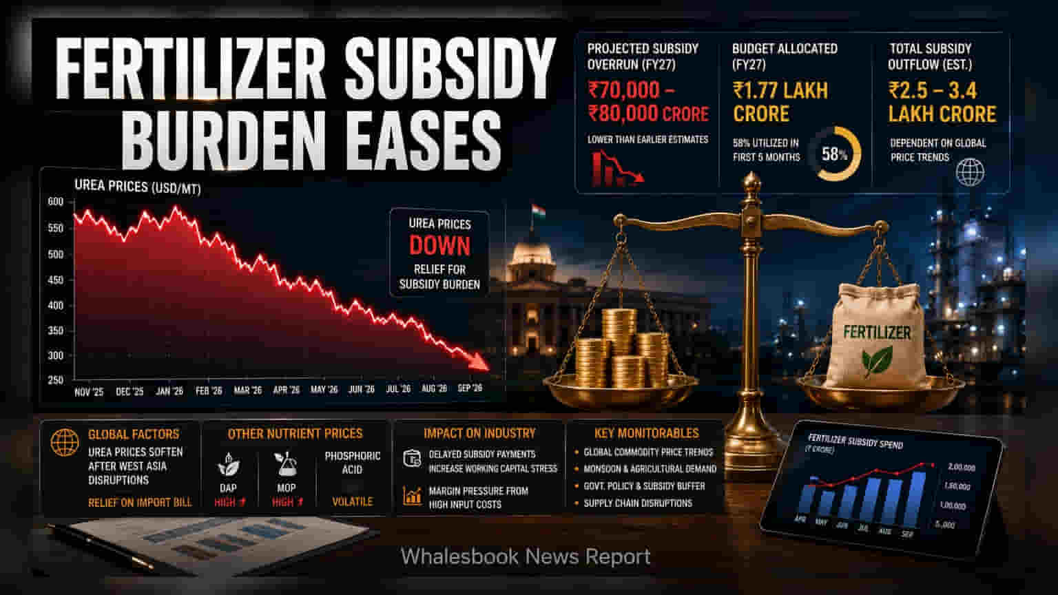 Fertilizer Subsidy: ਸਰਕਾਰੀ ਖਜ਼ਾਨੇ 'ਤੇ ਵਧਿਆ ਬੋਝ, ₹80,000 ਕਰੋੜ ਦੇ ਵਾਧੂ Subsidy ਦੀ ਸੰਭਾਵਨਾ