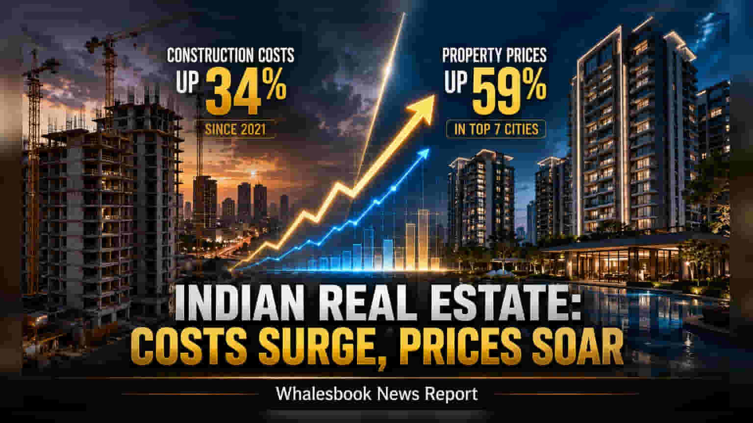 Indian Real Estate: કન્સ્ટ્રક્શન કોસ્ટ કરતા પ્રોપર્ટીના ભાવમાં તોતિંગ ઉછાળો, જાણો શું છે કારણ