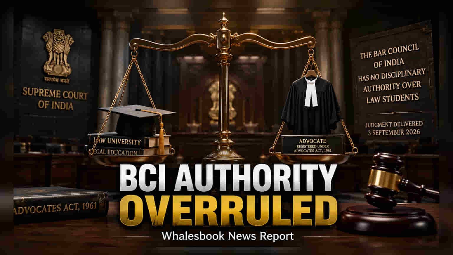 Supreme Court Curbs Bar Council Power Over Law Students