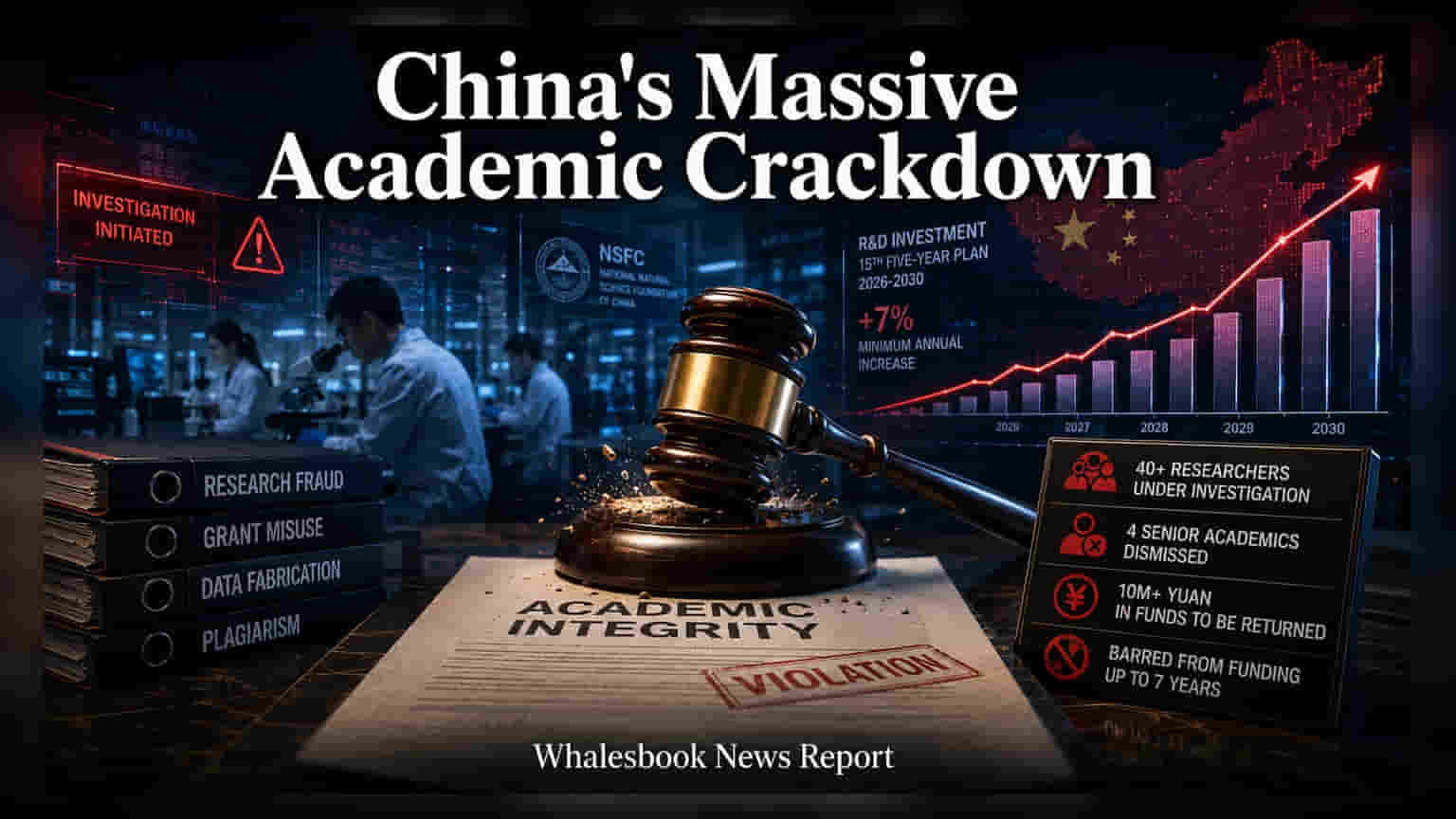 China માં R&D બજેટ બચાવવા મોટું ઓપરેશન: **40** થી વધુ રિસર્ચર્સ તપાસના દાયરામાં