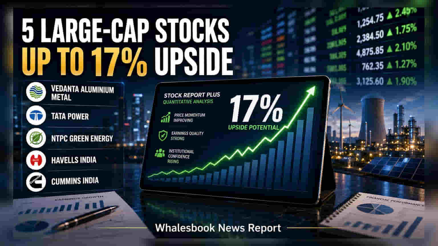 5 Large-Cap Stocks With Up To 17% Potential Upside