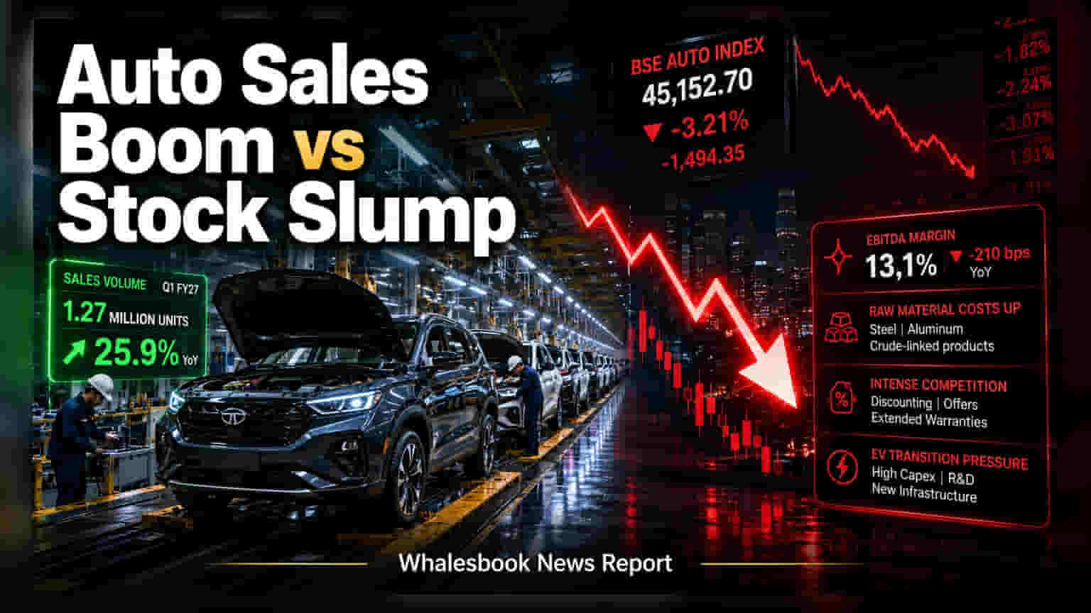 Indian Auto Sales: રેકોર્ડ વેચાણ છતાં ઓટો કંપનીઓના પ્રોફિટમાં ગાબડું, રોકાણકારો ચિંતામાં