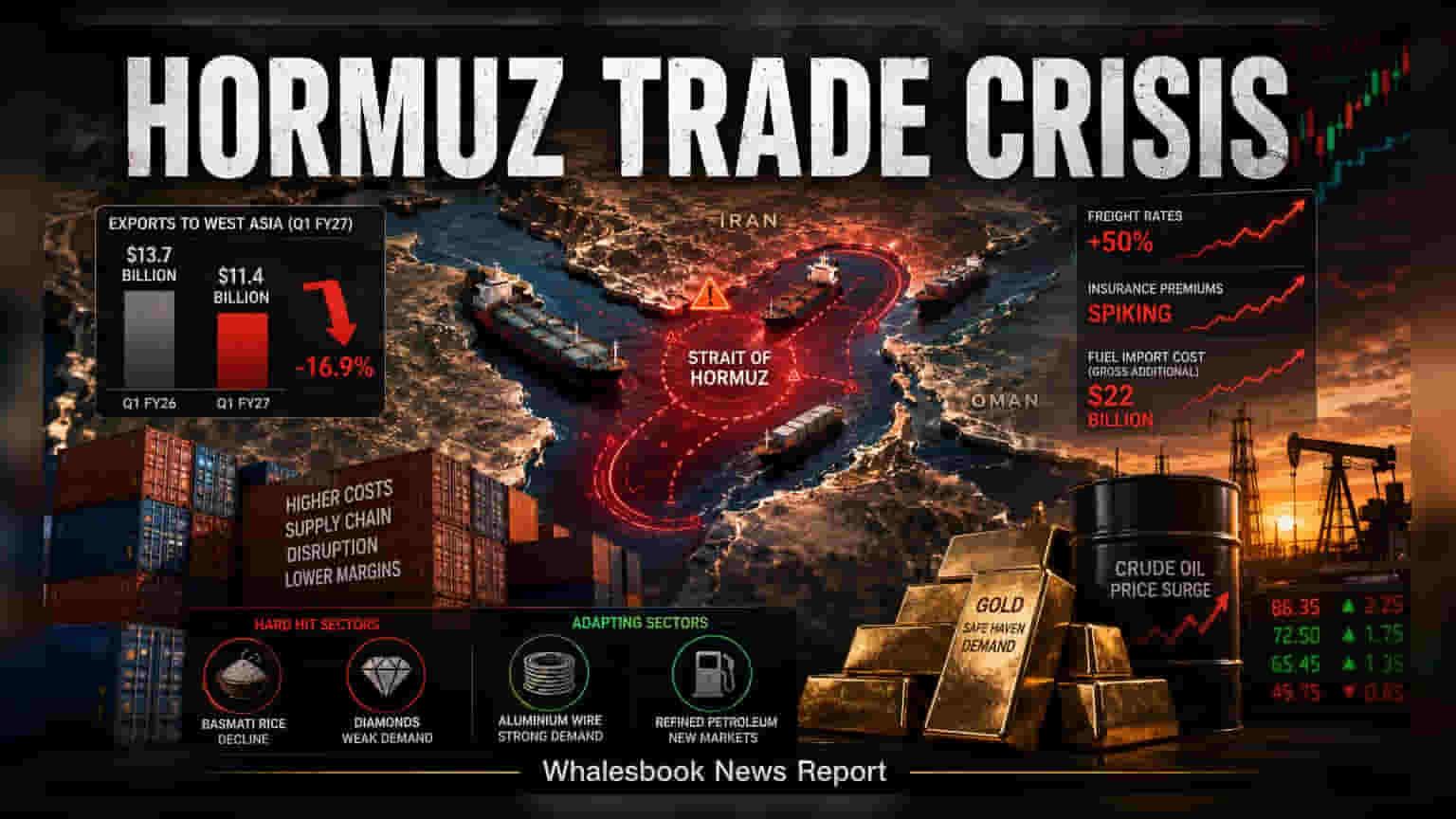 Hormuz மோதல்: இந்தியாவின் ஏற்றுமதிக்கு **$5 பில்லியன்** அடி! கவலை அளிக்கும் வர்த்தகத் தகவல்கள்
