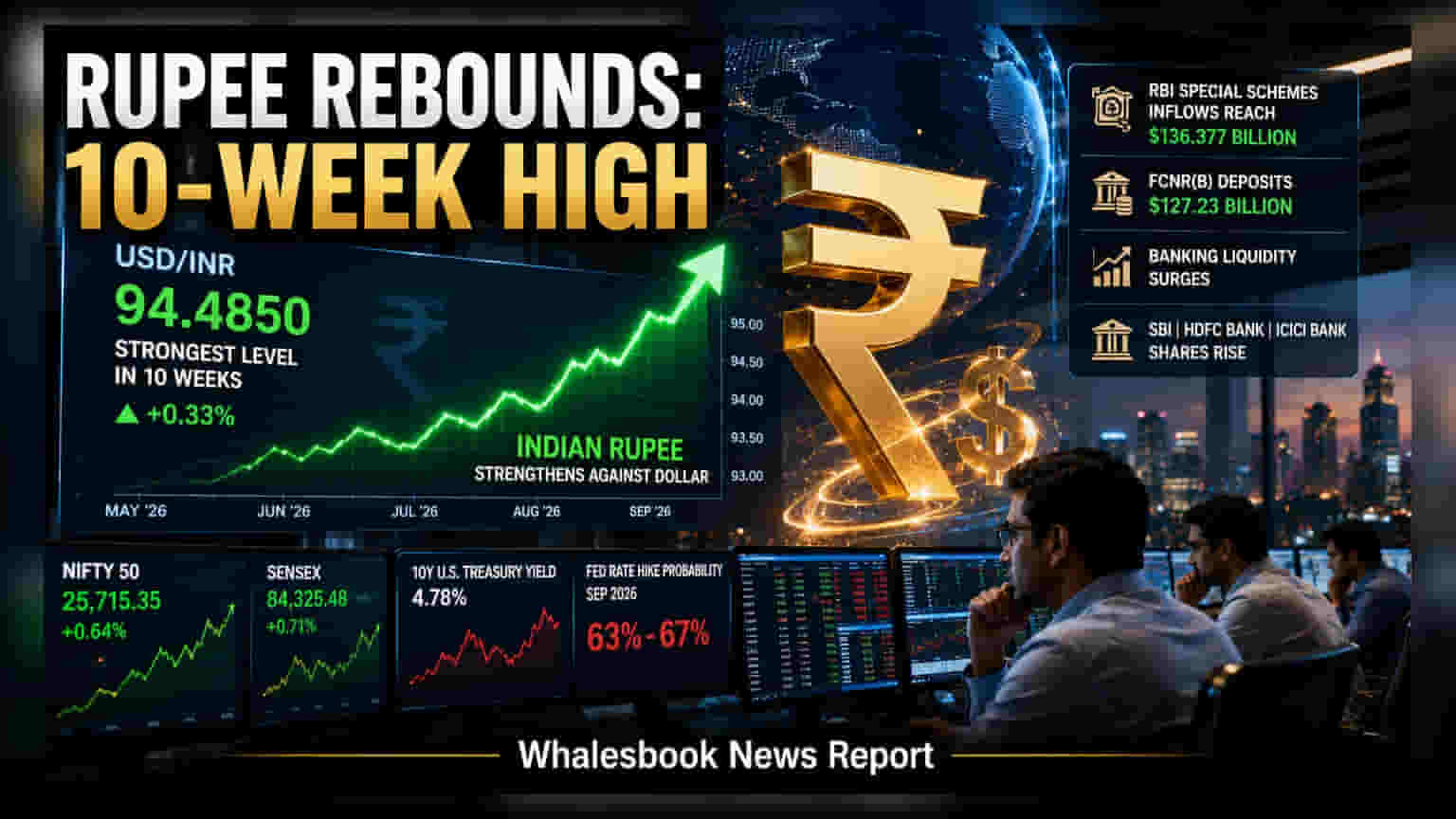 Indian Rupee: ਰੁਪਏ ਨੇ ਫੜੀ ਰਫ਼ਤਾਰ, 10 ਹਫ਼ਤਿਆਂ ਦੇ ਉੱਚ ਪੱਧਰ 'ਤੇ ਪਹੁੰਚਿਆ!