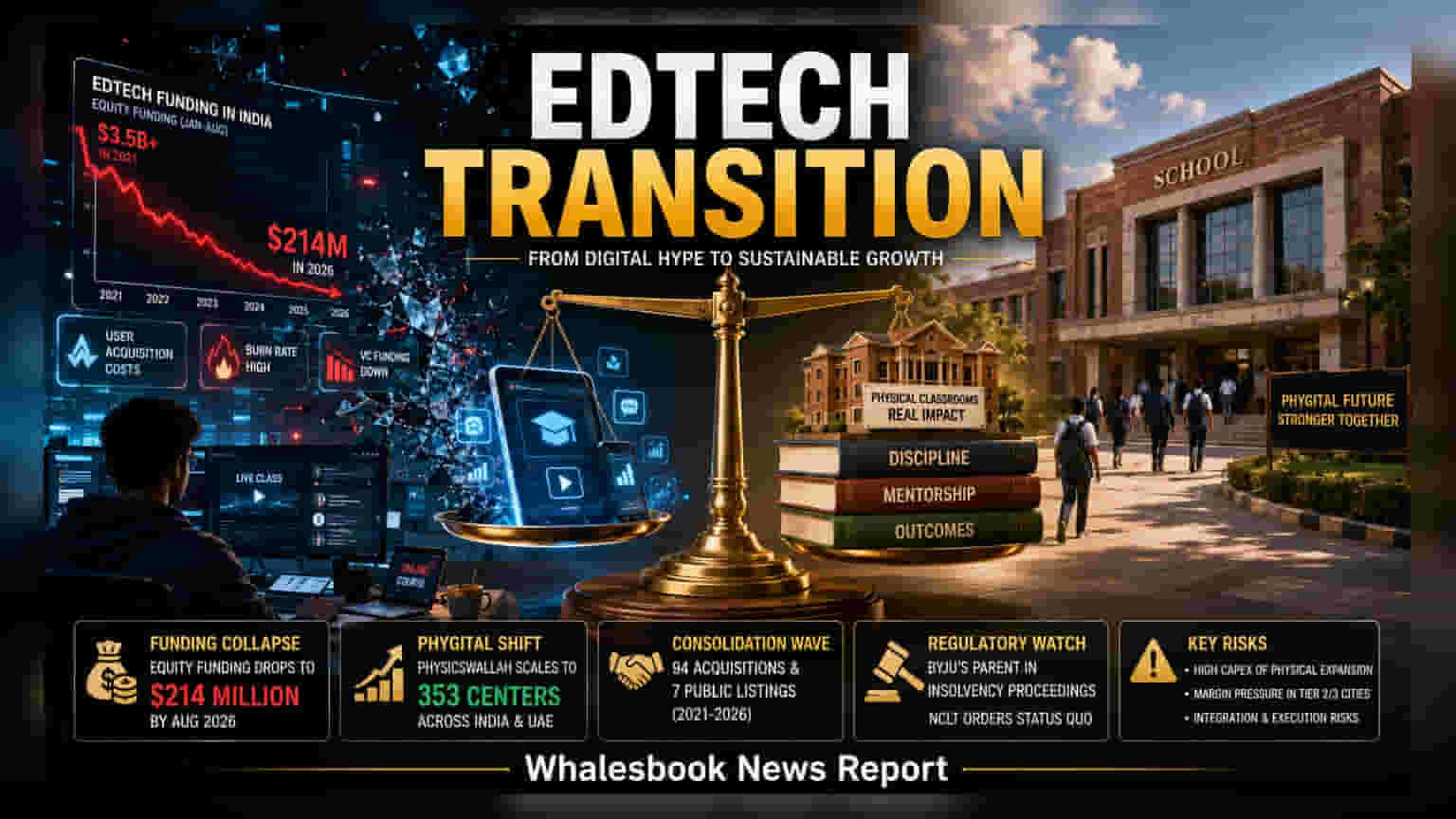 Indian EdTech: ફંડિંગમાં મોટો ઘટાડો, હવે હાઈબ્રિડ મોડલ અને પ્રોફિટ પર કંપનીઓનો દાવ