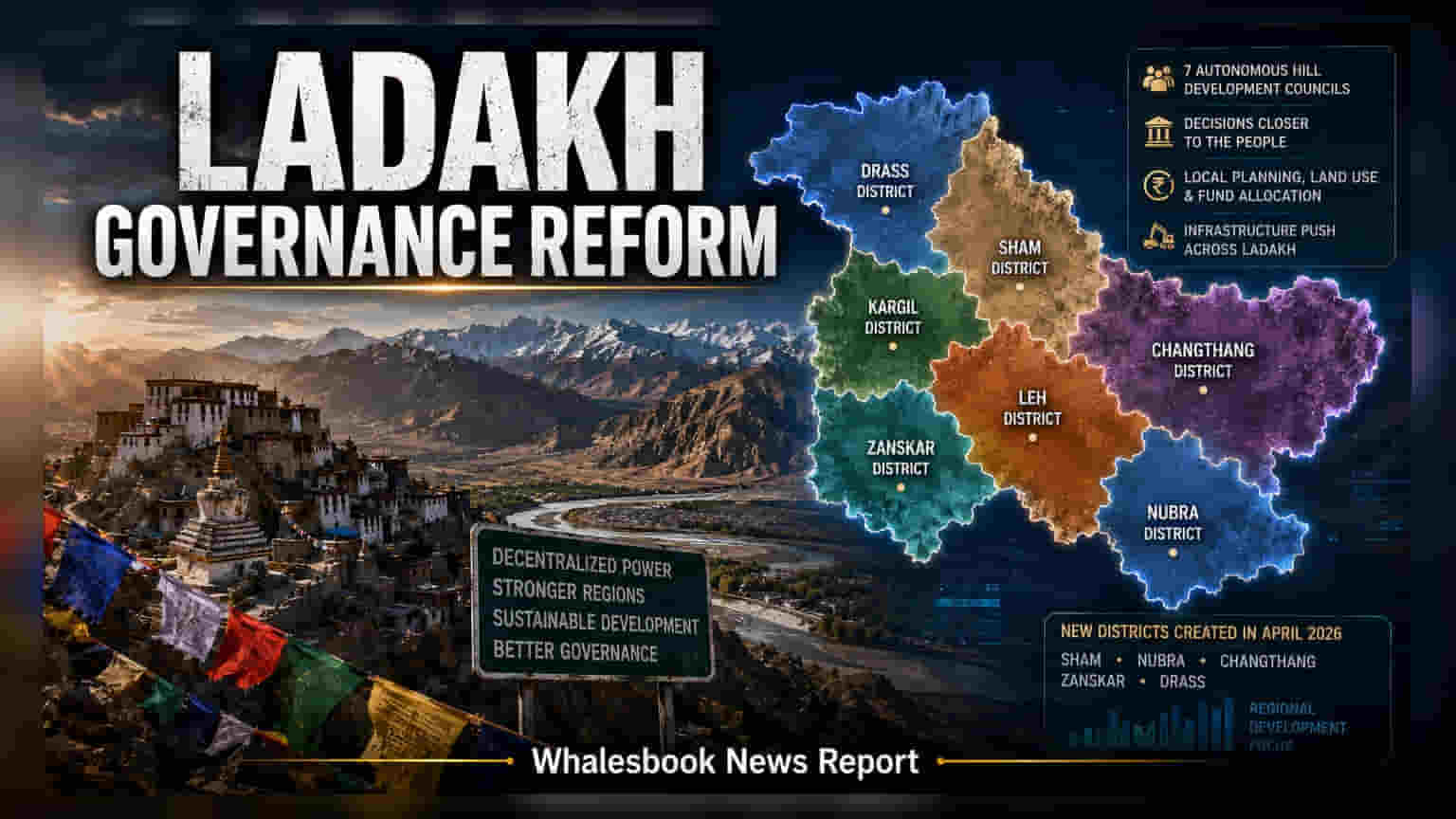 Ladakh: लडाखमधील ७ जिल्ह्यांत आता स्वतंत्र 'हिल कौन्सिल', प्रशासनात होणार मोठा बदल