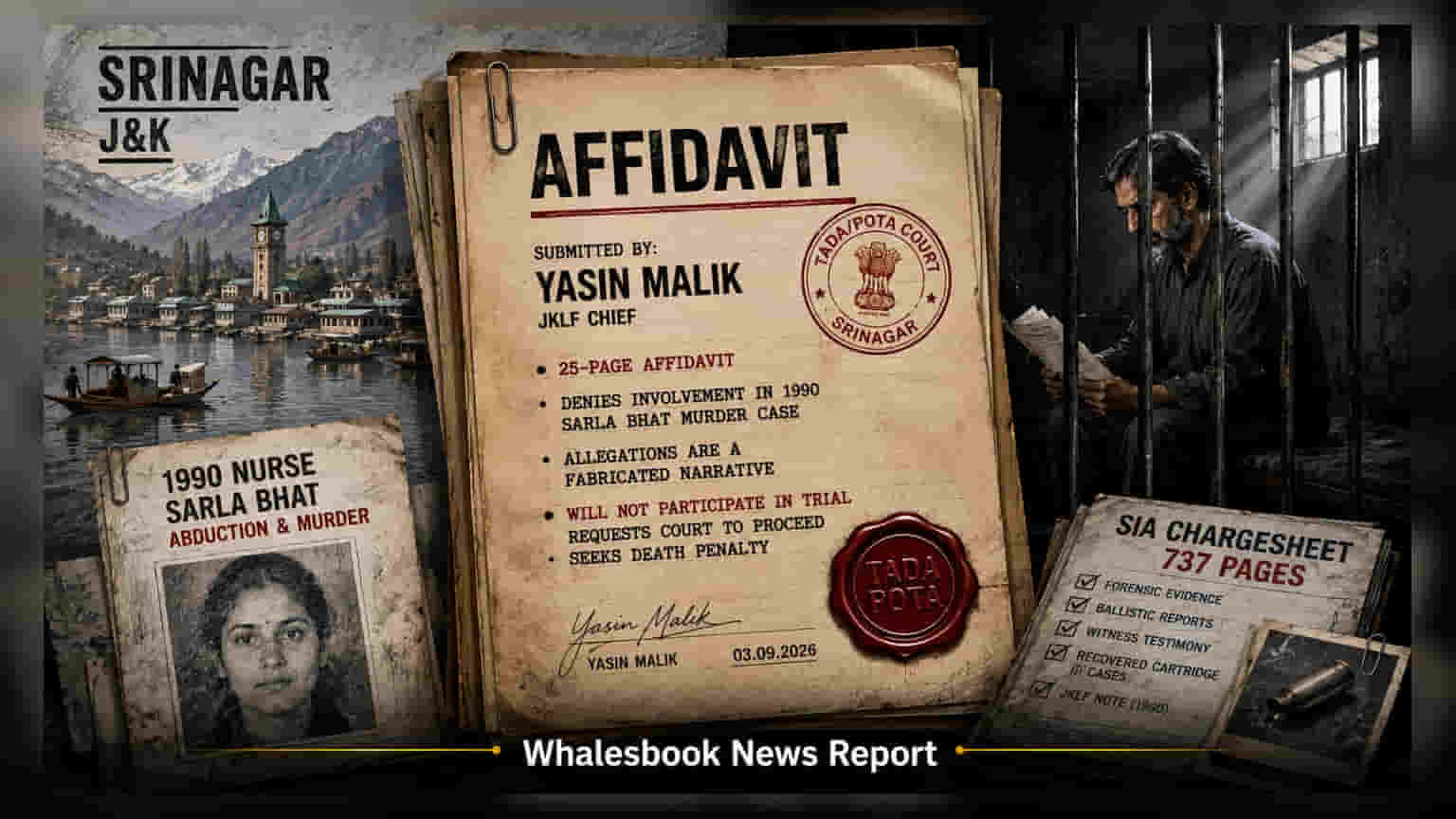 Yasin Malik: 1990 சப்லா பட் கொலை வழக்கில் யாகின் மாலிக் மறுப்பு - நீதிமன்றத்தில் அதிரடி அறிக்கை