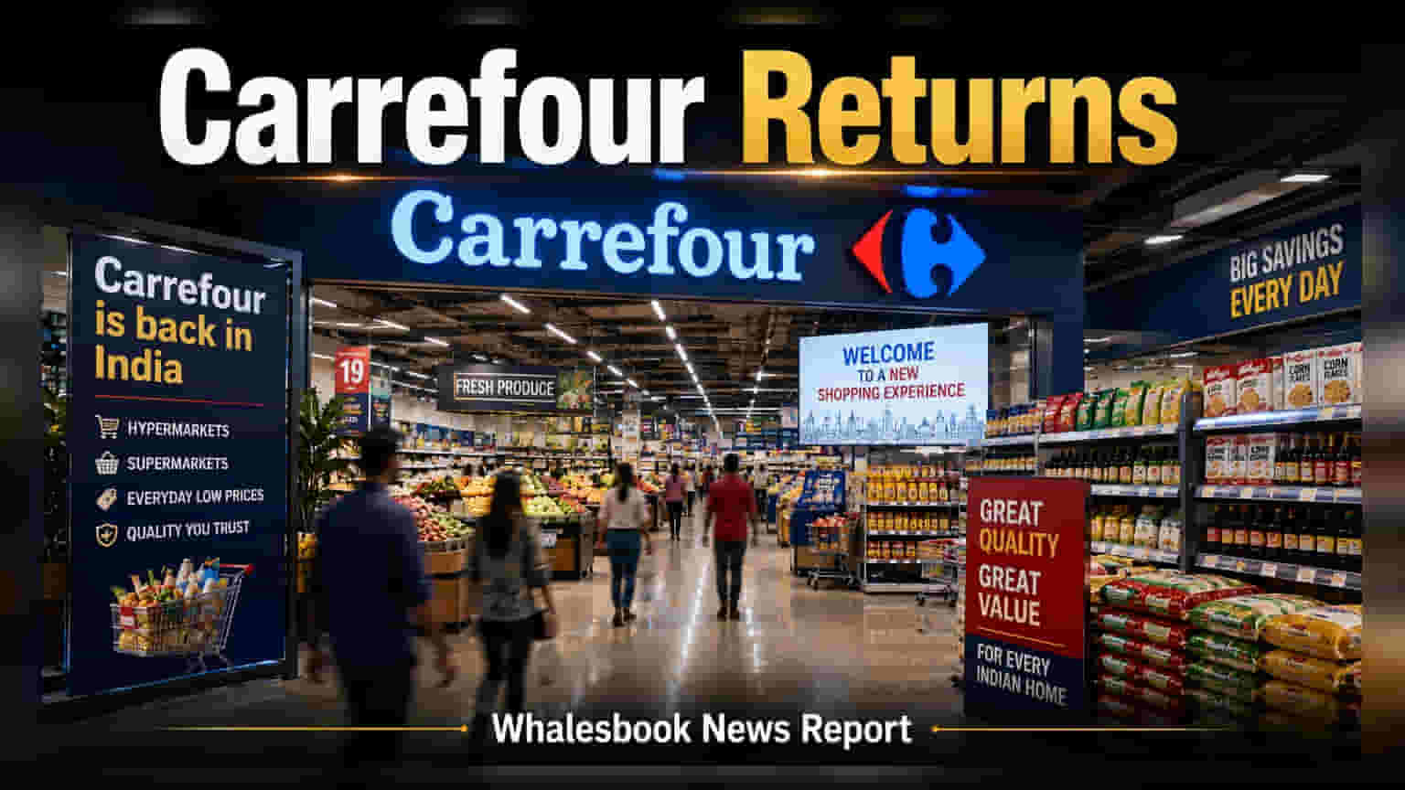 Carrefour Returns to India With 50-Store Franchise Plan