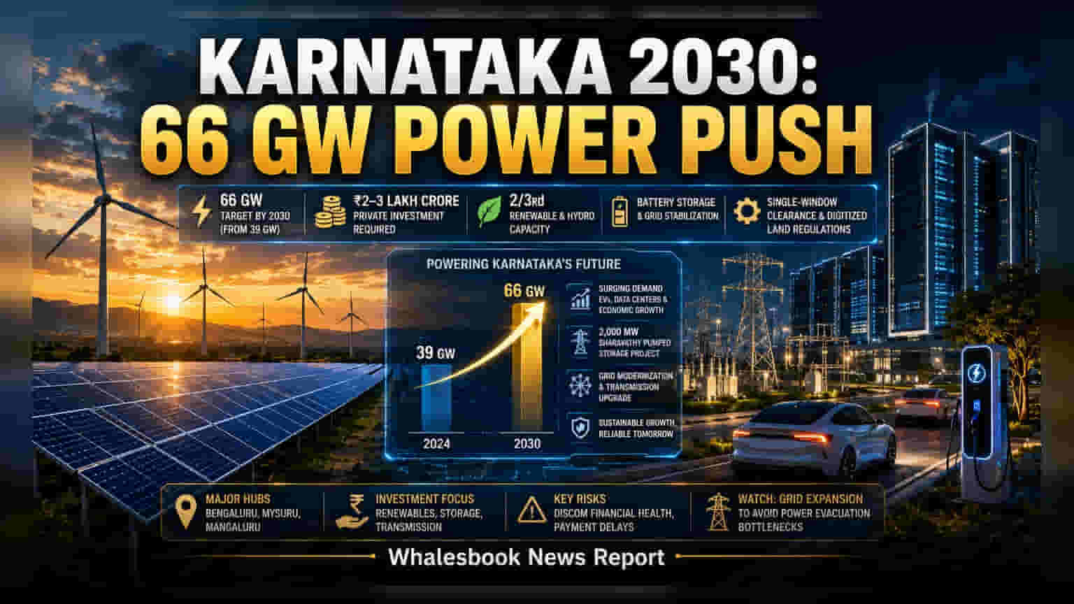 Karnataka Sets 66 GW Power Goal By 2030 To Fuel Tech Growth