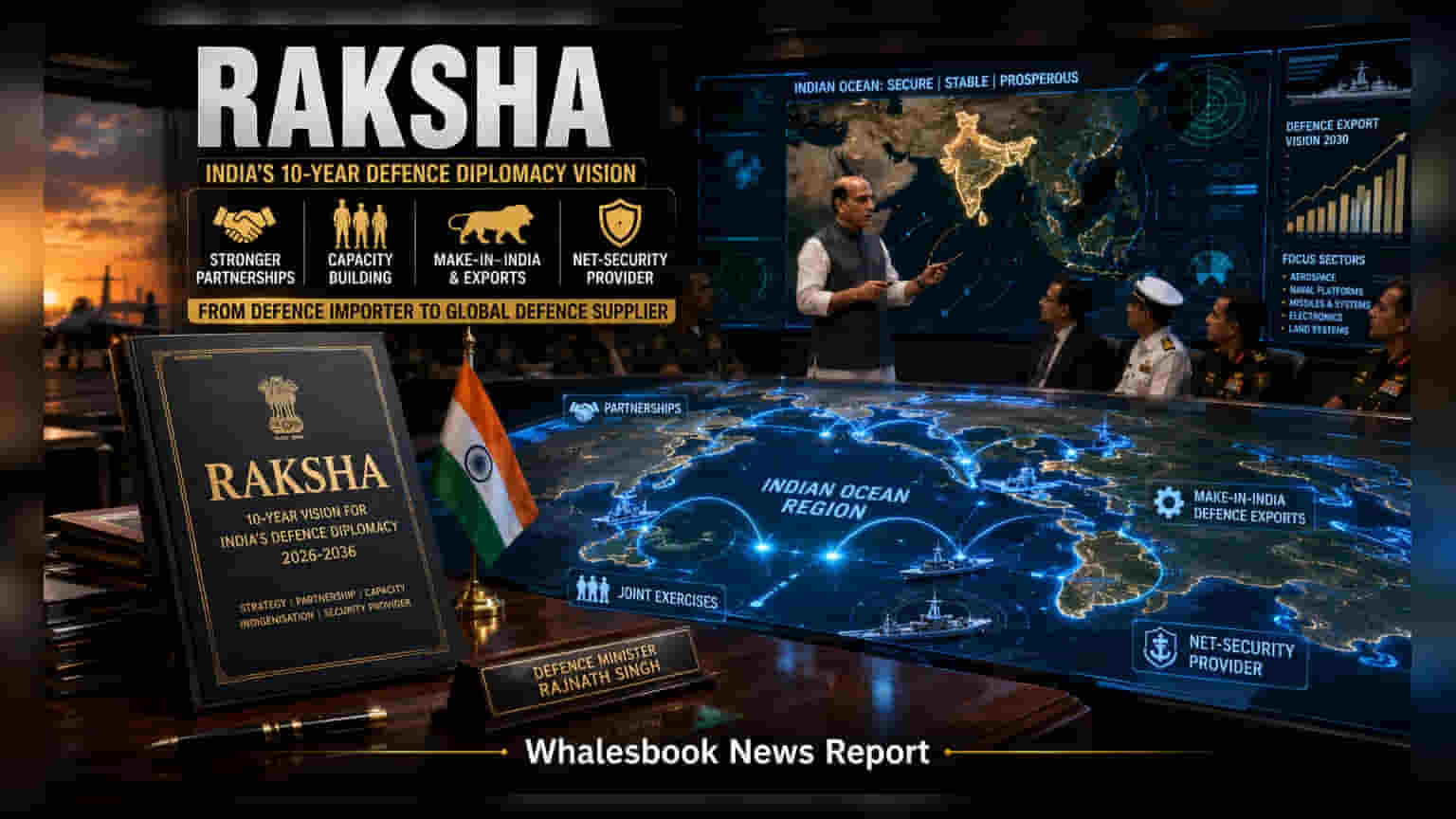 Rajnath Singh Unveils 10-Year 'Raksha' Defence Export Roadmap