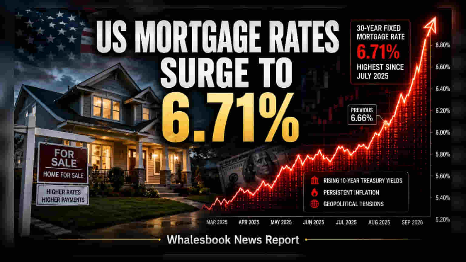 US 30-Year Mortgage Rates Hit 6.71%, Highest Since 2025