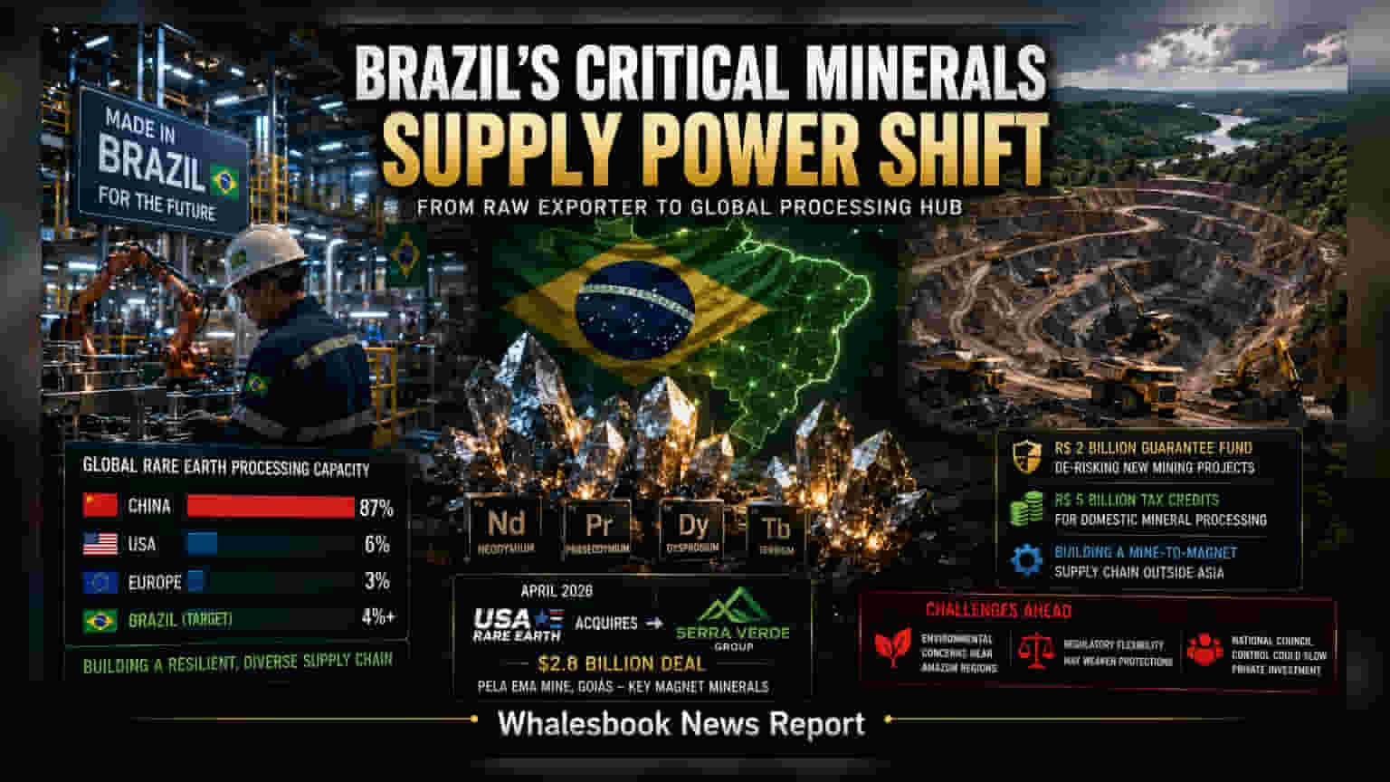 Brazil Passes Critical Minerals Bill To Boost Processing And Challenge China