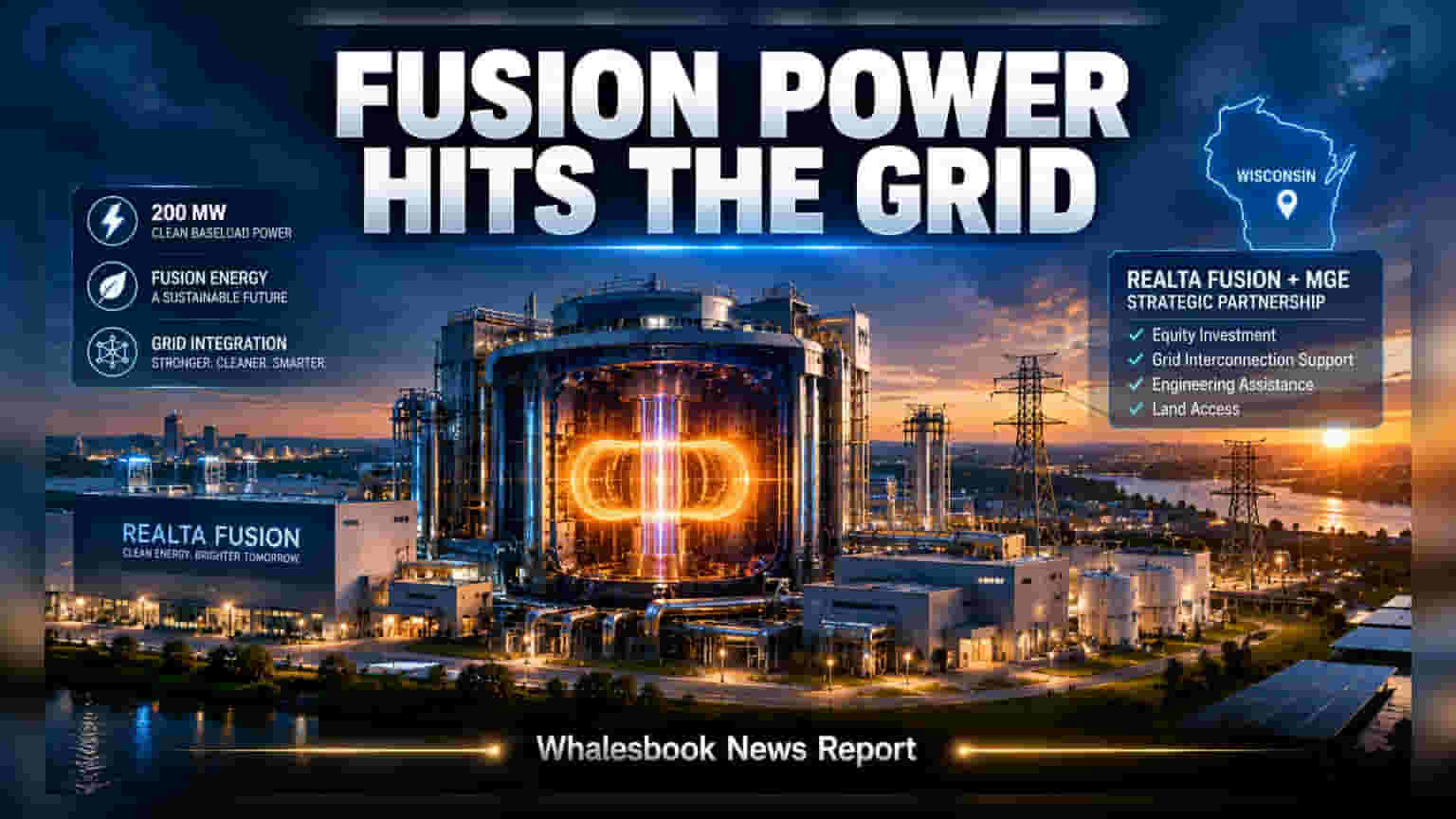 Realta Fusion और Madison Gas की बड़ी साझेदारी, **200MW** के फ्यूजन प्लांट का बनेगा खाका