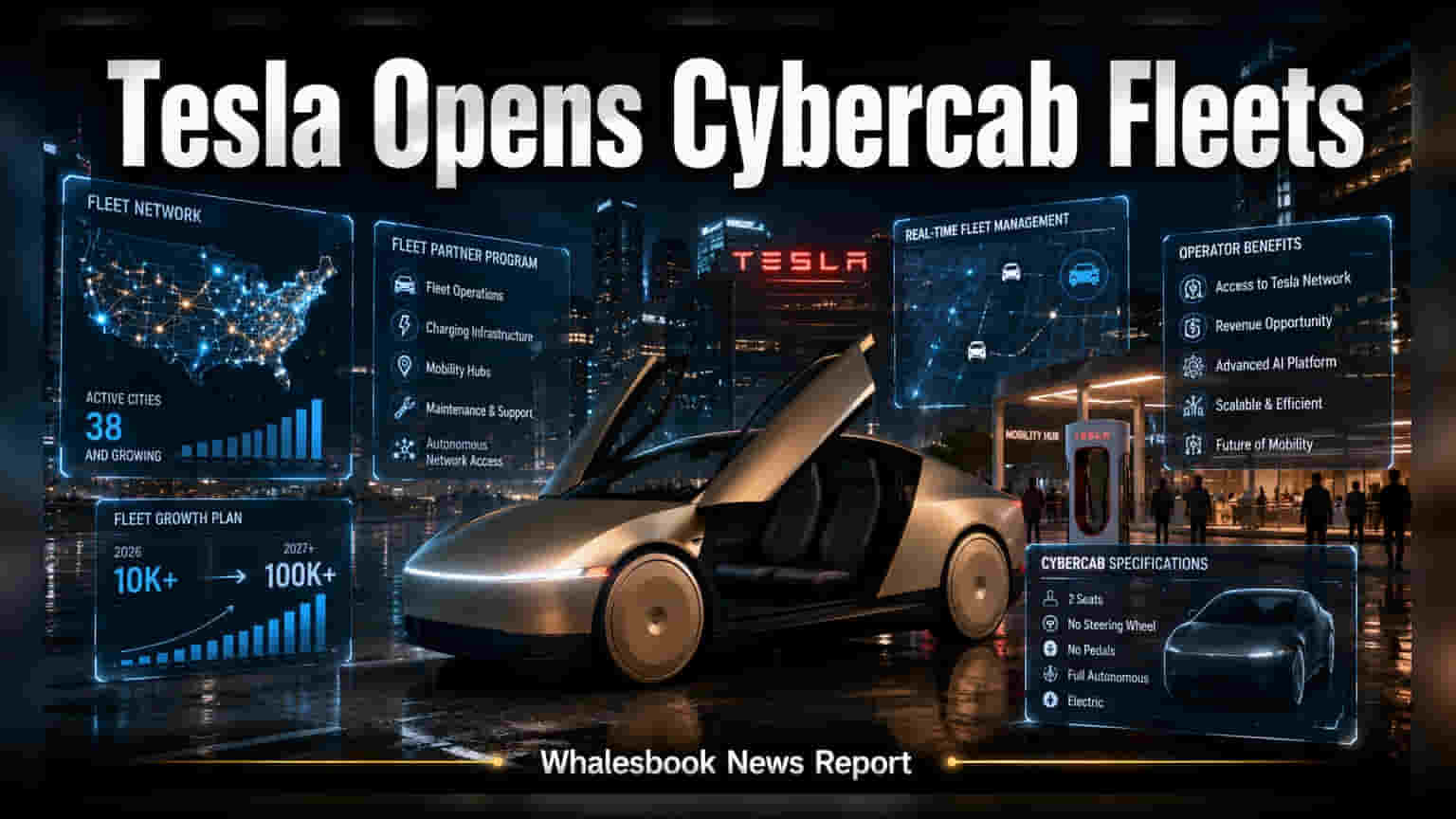 Tesla Cybercab: மூன்றாம் தரப்பு நிறுவனங்களுக்கு அழைப்பு விடுத்த Tesla! பங்கு விலை **6.35%** உயர்வு