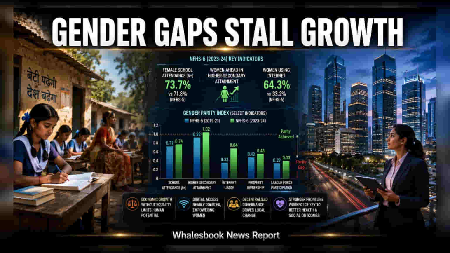 NFHS-6 Data Shows Progress and Regional Disparities in Education