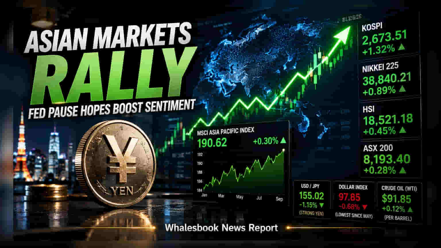 Asian Stocks: வட்டி உயர்வு குறித்த அச்சம் குறைந்தது, ஆசிய சந்தைகளில் களைகட்டிய முன்னேற்றம்!