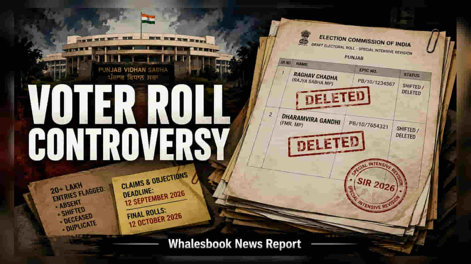 Punjab Voter Roll Row: ਵੱਡੇ ਲੀਡਰਾਂ ਦੇ ਨਾਮ ਲਿਸਟ 'ਚੋਂ ਗਾਇਬ, ਸਿਆਸੀ ਭੂਚਾਲ!