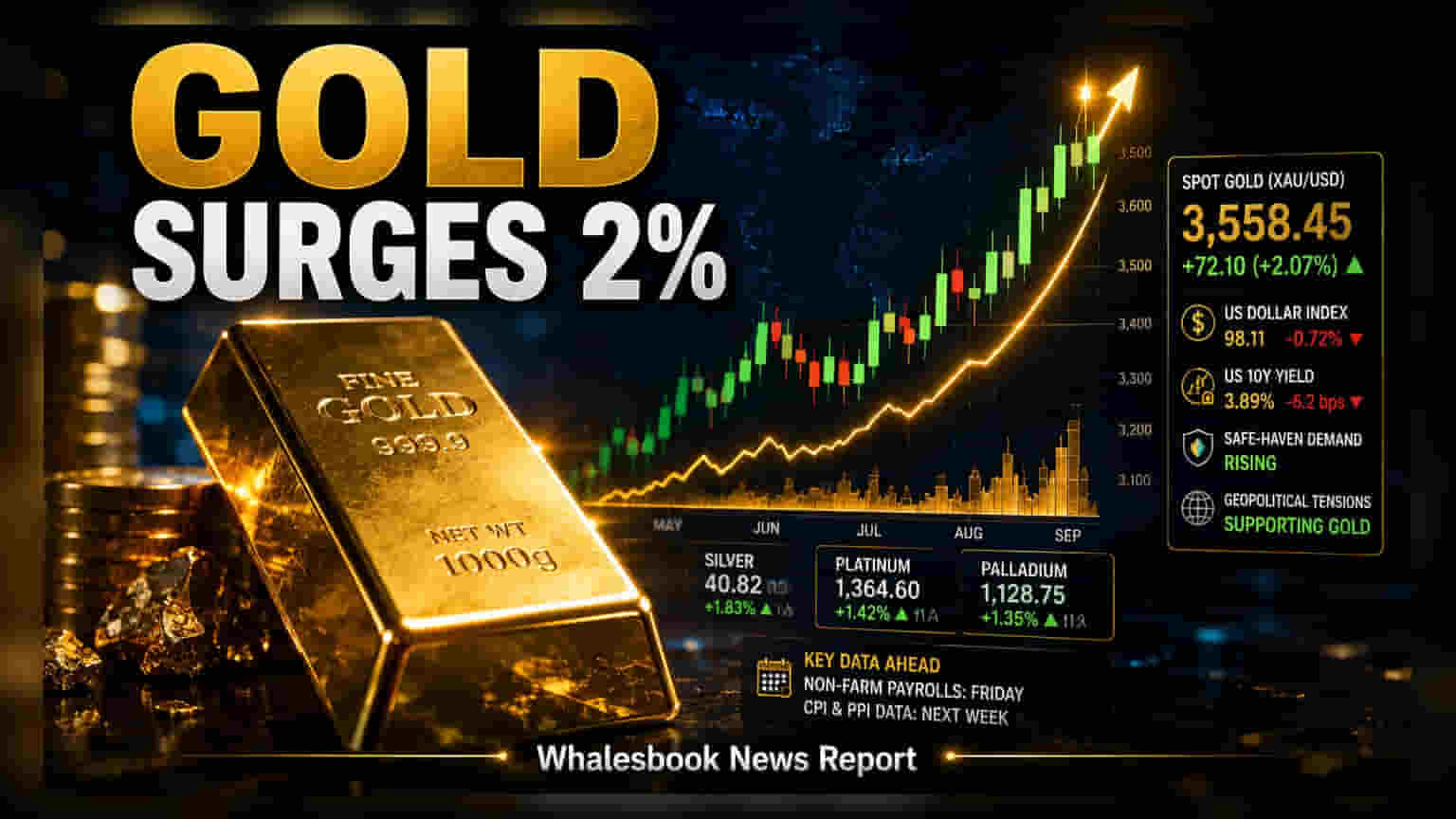 Gold Price: வட்டி விகித உயர்வு குறைய வாய்ப்பு! தங்கம் விலை **2%** அதிரடி ஏற்றம்
