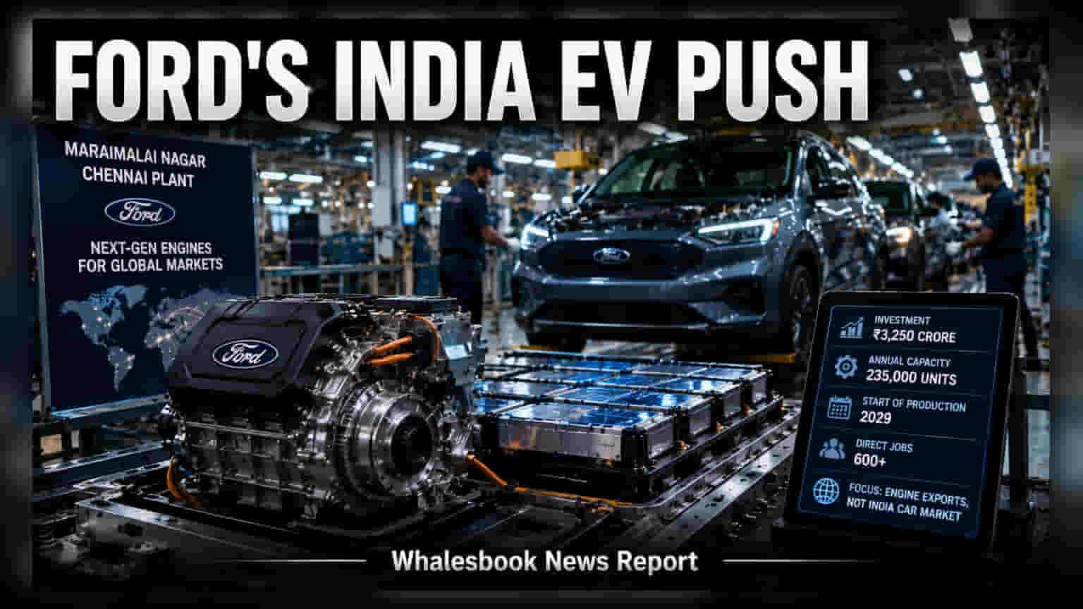 Ford மீண்டும் சென்னை பக்கம்: ₹3,250 கோடியில் அதிரடி திட்டம்!