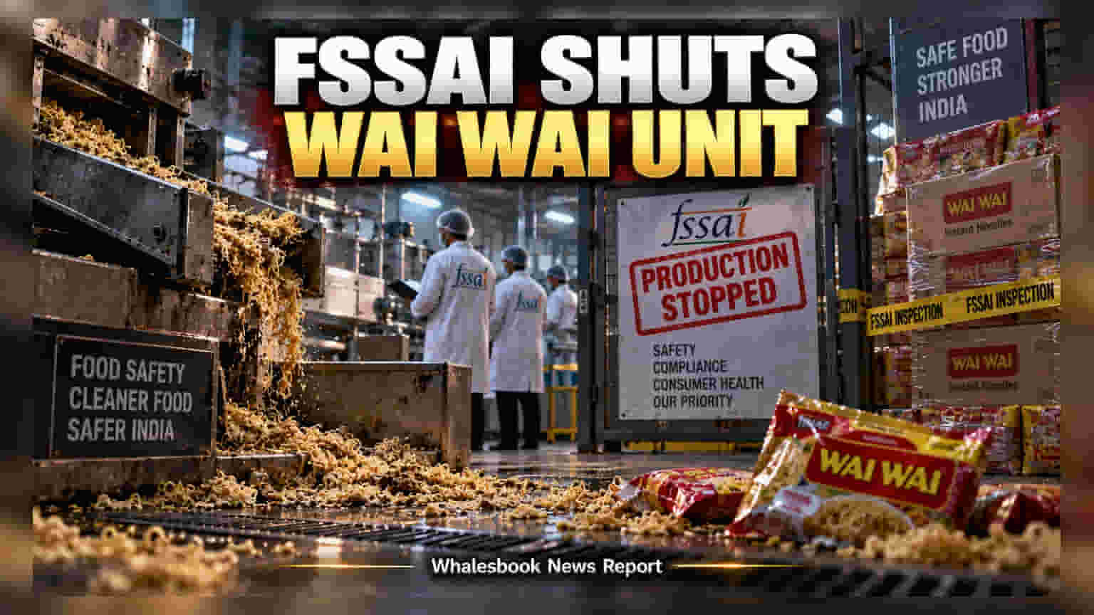 CG Foods: FSSAI चा दणका! Wai Wai च्या राजस्थान प्लांटवर बंदी, ३२ हजार किलोचा साठा जप्त