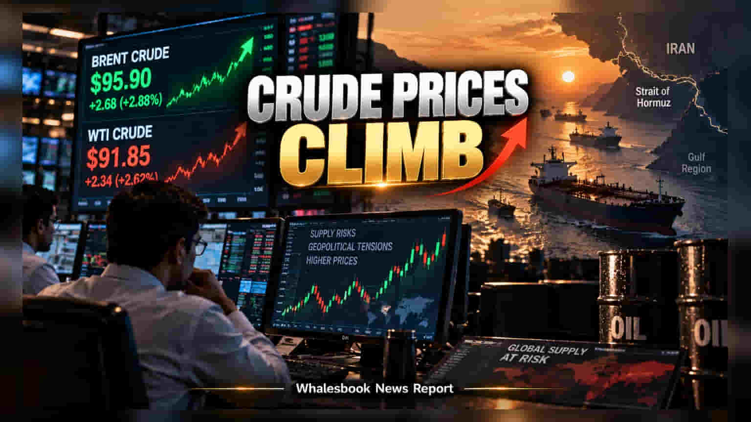 Crude Oil Price: कच्च्या तेलाचे दर ९६ डॉलरच्या उंबरठ्यावर, अमेरिका-इराण तणावामुळे बाजारात चिंतेचे वातावरण