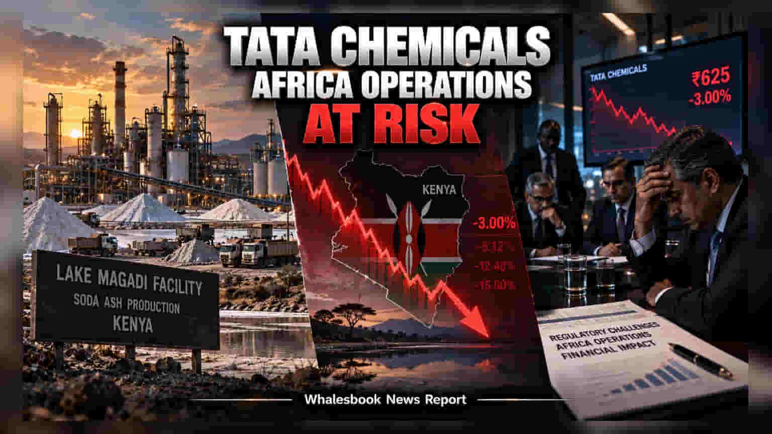 Tata Chemicals Share Price: केनियातील प्लांट बंद करण्याचे आदेश; टाटा केमिकल्सच्या शेअर्समध्ये **3%** घसरण