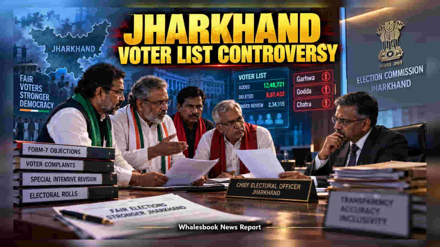 Jharkhand Voter Roll Row: મતદાર યાદીમાં ચેડાંનો આરોપ, INDIA બ્લોક અને BJP સામસામે