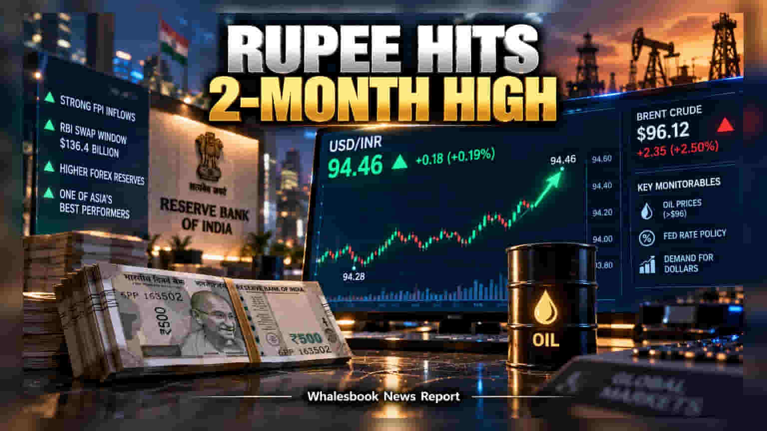 Indian Rupee: RBI ના સ્વાપ વિન્ડોથી રૂપિયામાં તોફાની તેજી, બે મહિનાની ટોચ પર પહોંચ્યું મૂલ્ય