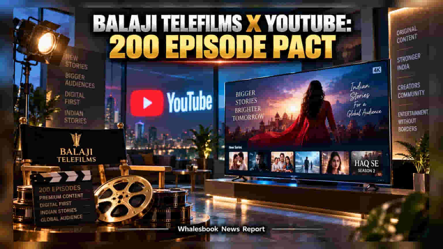 Balaji Telefilms Ties Up With YouTube for 200-Episode Content Slate