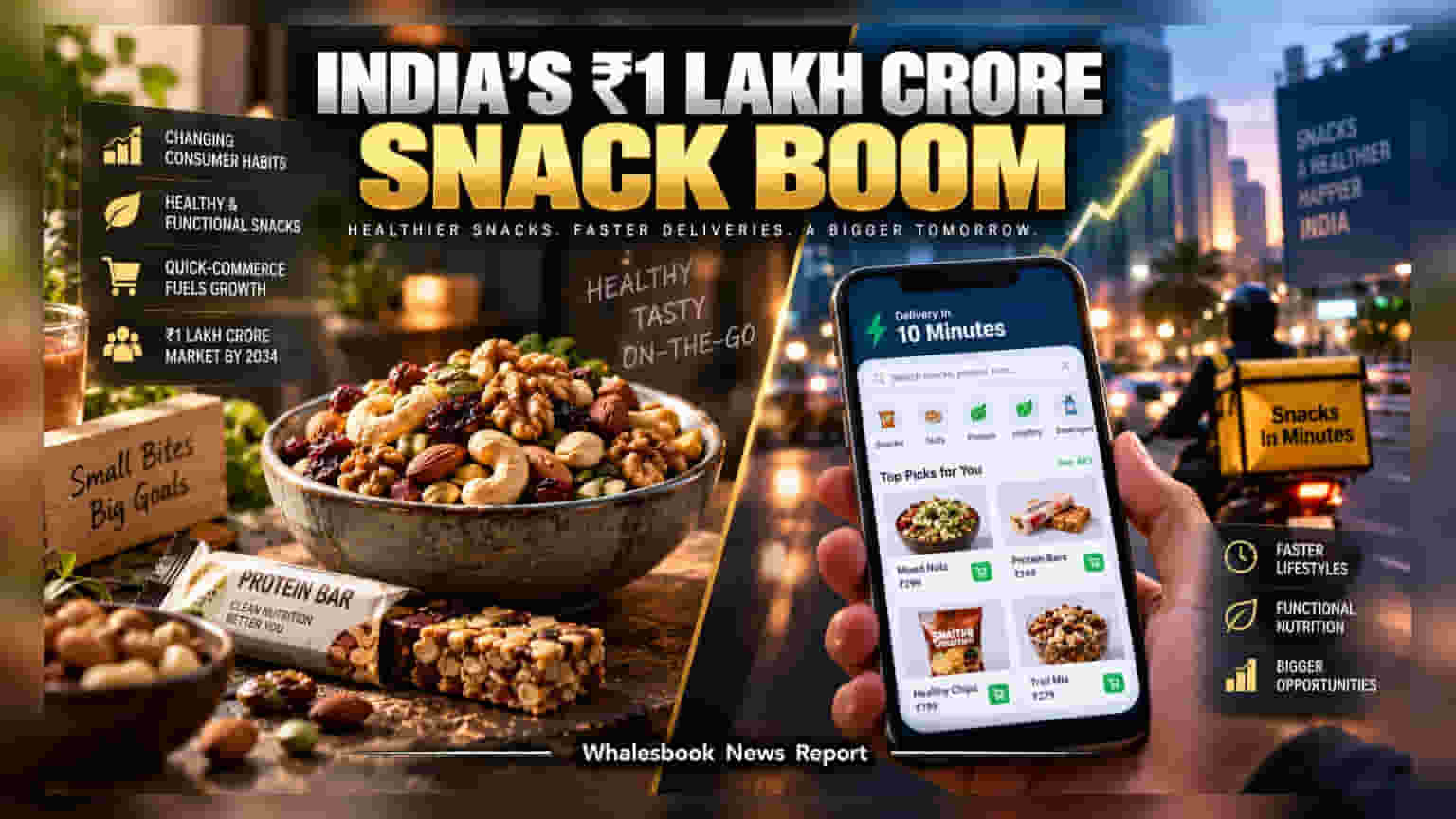 Snacking Market: భారత్ లో స్నాక్స్ మార్కెట్ దూకుడు.. **₹1 లక్షల కోట్ల** మార్కు దిశగా!
