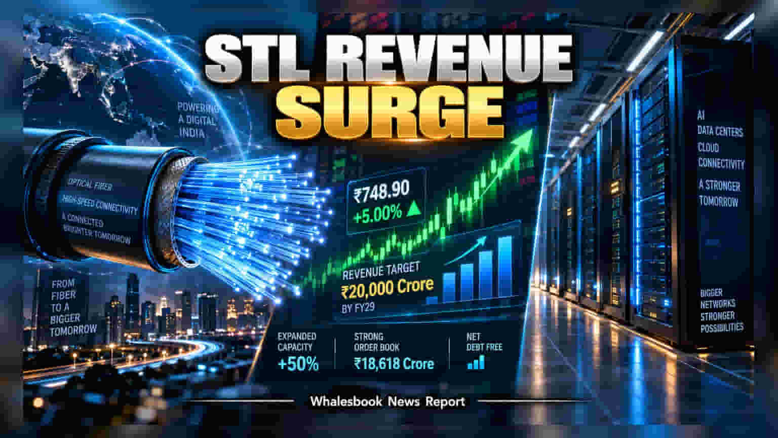 Sterlite Technologies Hits 5% Upper Circuit on ₹20,000 Cr Growth Plan