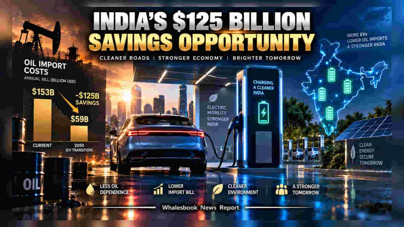 EV Adoption: भारताची मोठी झेप! २०५० पर्यंत इंधनावरचे १२५ अब्ज डॉलर्स वाचवण्याचे लक्ष्य