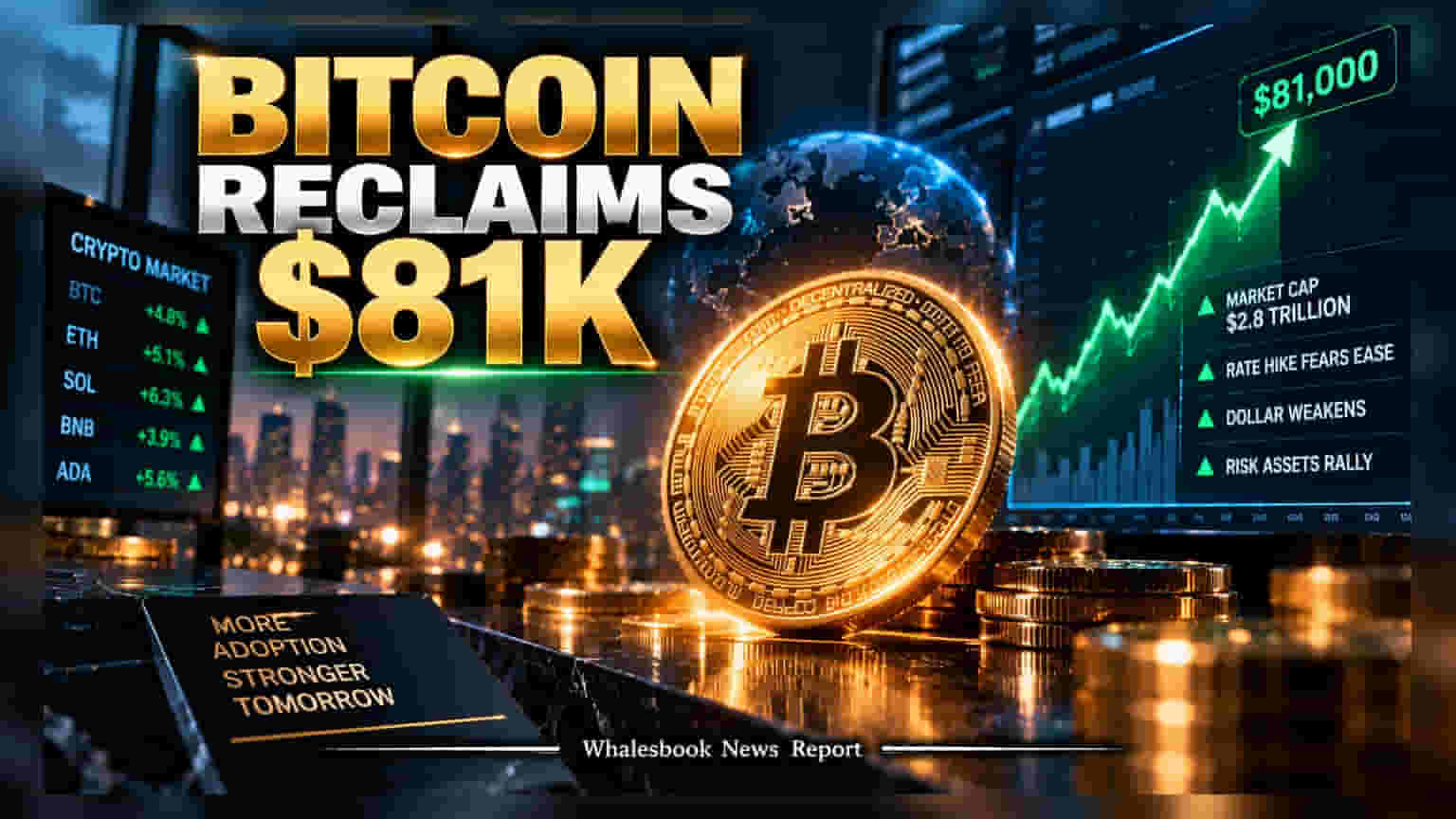 Bitcoin Crosses $81,000 As Short Covering Triggers Rally
