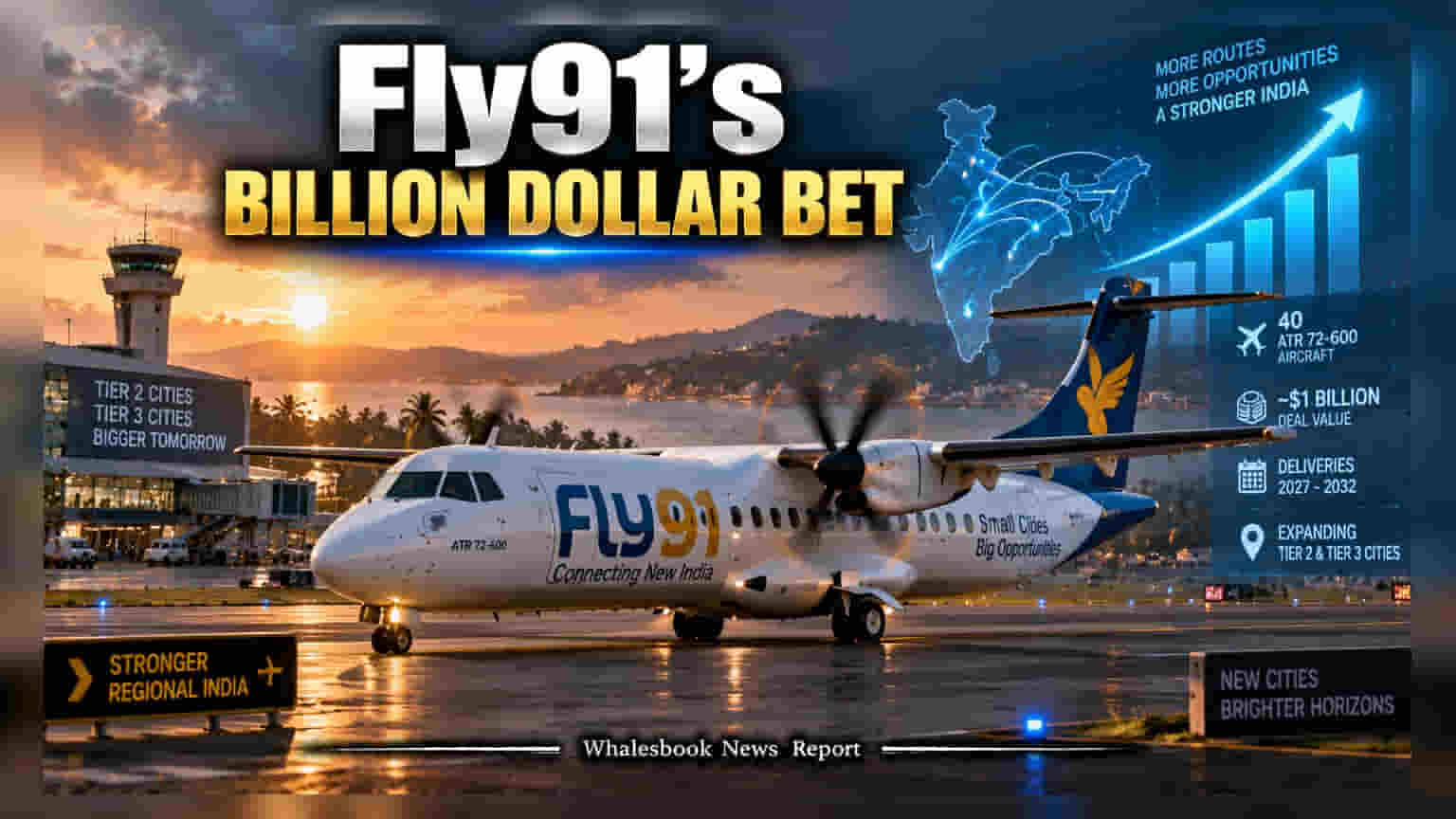 Fly91 का बड़ा दांव: **$1 बिलियन** में खरीदेगा **40** नए विमान, जानें क्या है पूरा मामला
