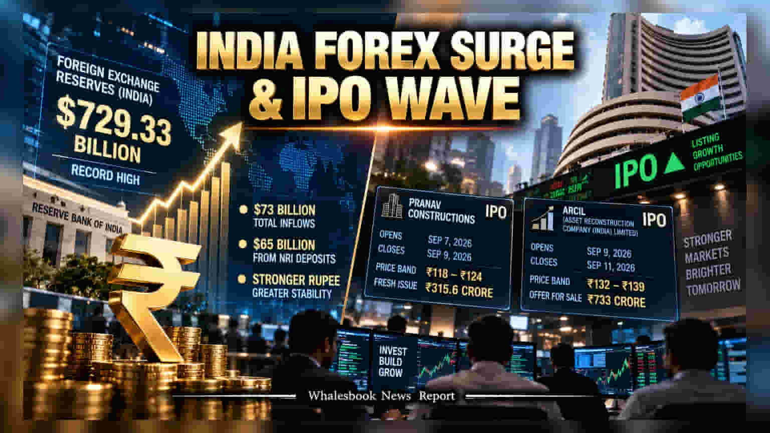 Forex Reserves: भारताच्या तिजोरीत विक्रमी साठा! पुढच्या आठवड्यात दोन मोठे IPO बाजारात धडकणार
