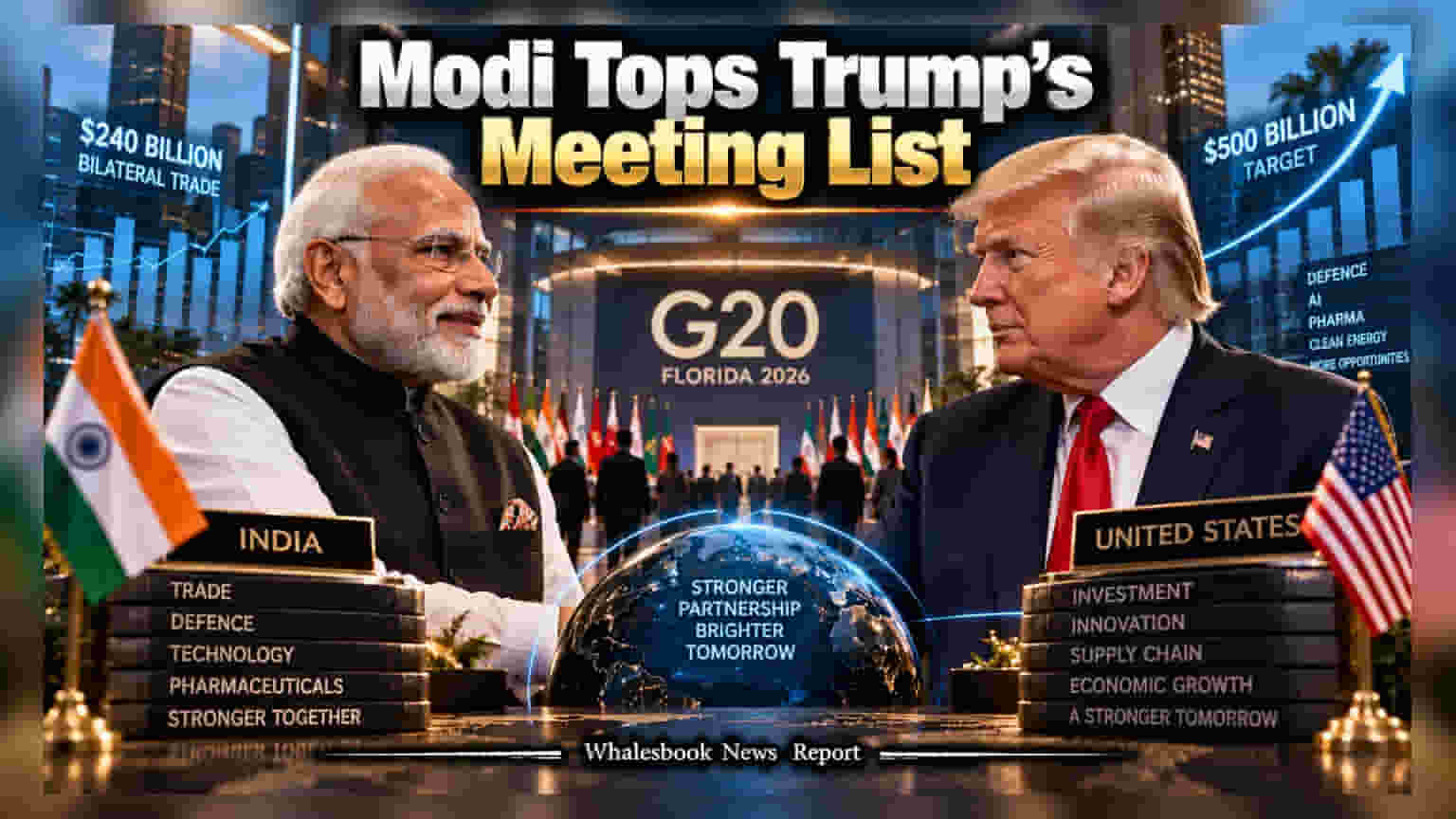 भारत-अमेरिका संबंधांवर जगाचे लक्ष: G20 शिखर परिषदेत मोदी आणि ट्रम्प यांच्या भेटीची तयारी