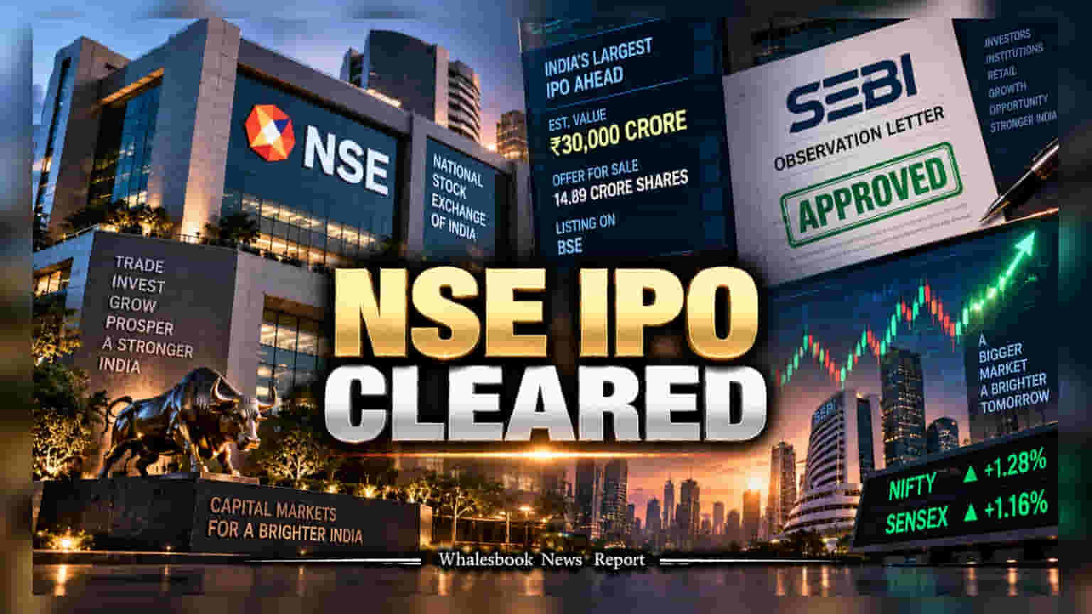 NSE IPO: शेअर बाजाराची मोठी बातमी! NSE ला SEBI कडून हिरवा कंदील, ₹30,000 कोटींचा IPO येणार