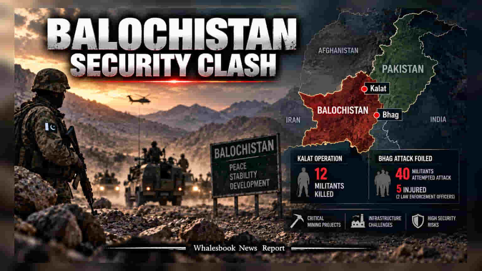 Balochistan Security Update: पाकिस्तानच्या कारवाईत १२ दहशतवाद्यांचा खात्मा, प्रादेशिक सुरक्षिततेचे आव्हान कायम