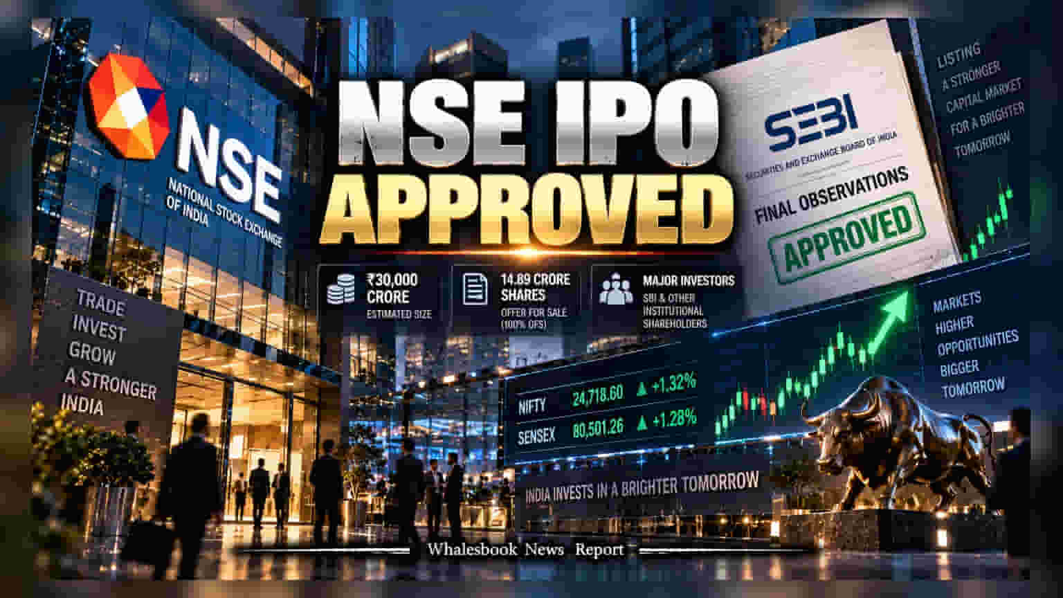 NSE IPO: காத்திருந்தவர்களுக்கு நல்ல செய்தி! ₹30,000 கோடி ஐபிஓ-விற்கு SEBI கிரீன் சிக்னல்