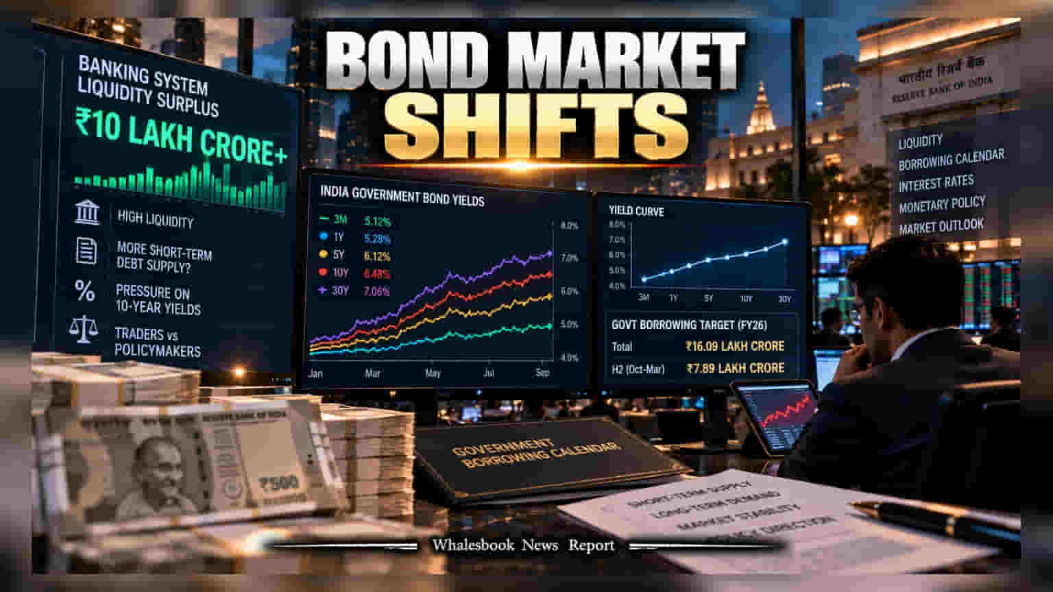 Bond Market: लिक्विडिटीचा ओघ वाढला! सरकारी कर्जरोख्यांमध्ये 'शॉर्ट टर्म' पर्यायांची मागणी