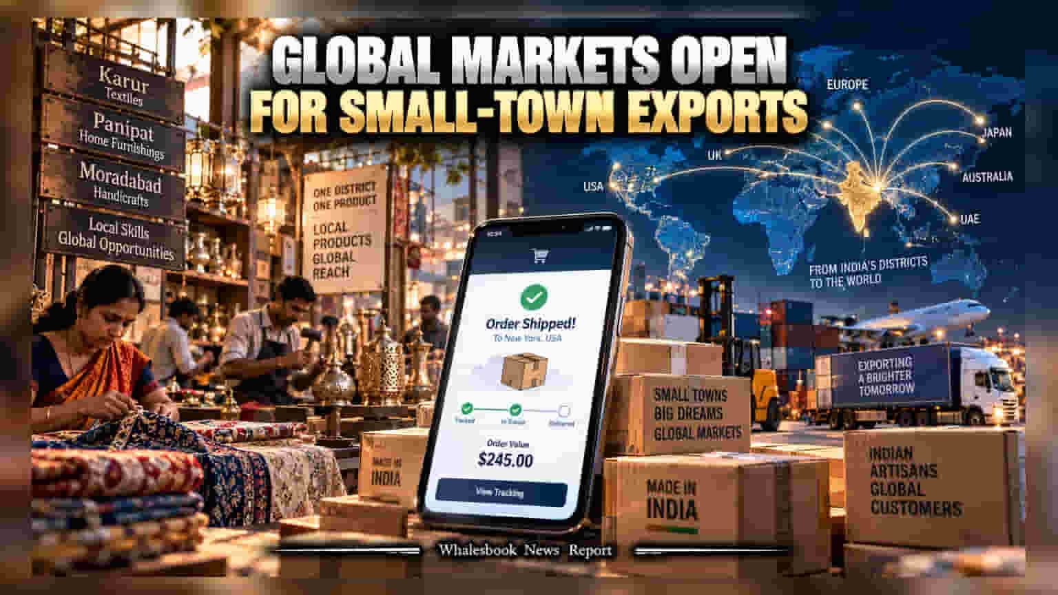 E-Commerce Export: भारताचे २०२७ पर्यंत ३५० अब्ज डॉलर्सच्या निर्यातीचे ध्येय