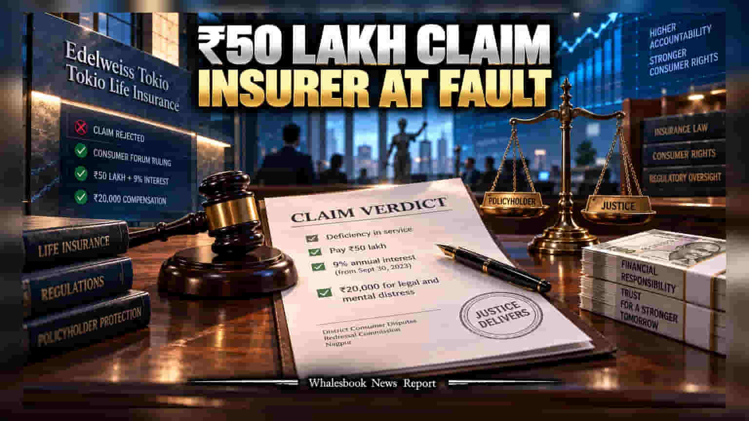 Edelweiss Tokio Life Insurance ला झटका, नागपूर आयोगाचा **₹50 लाखांचा** क्लेम देण्याचा आदेश