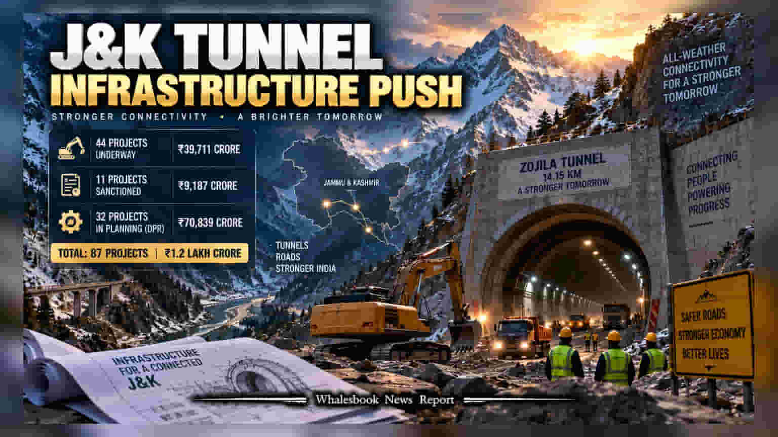 Jammu & Kashmir Pushes ₹1.2 Lakh Crore Infrastructure Drive