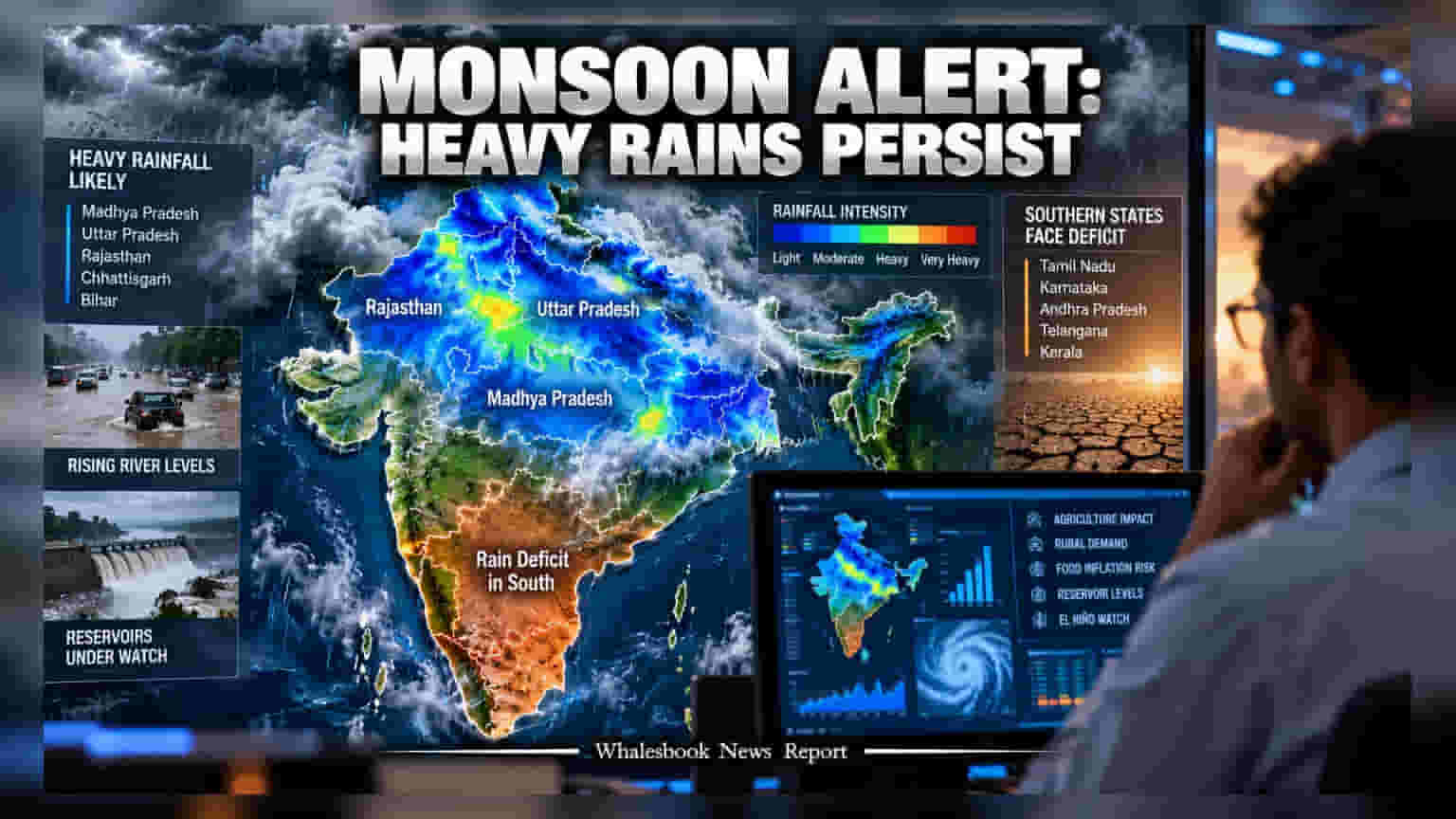 India's Monsoon Forecast: Heavy Rain In North, Deficit Risk In South Through Sept 10