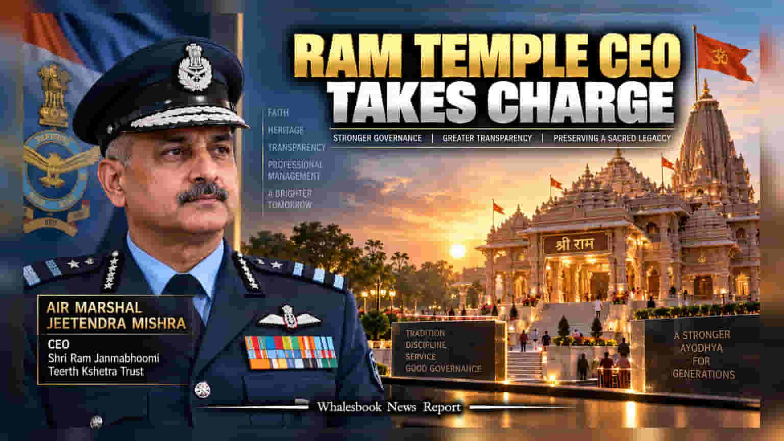 Ayodhya Ram Temple Trust: తొలి CEOగా ఎయిర్ మార్షల్ జితేంద్ర మిశ్రా నియామకం