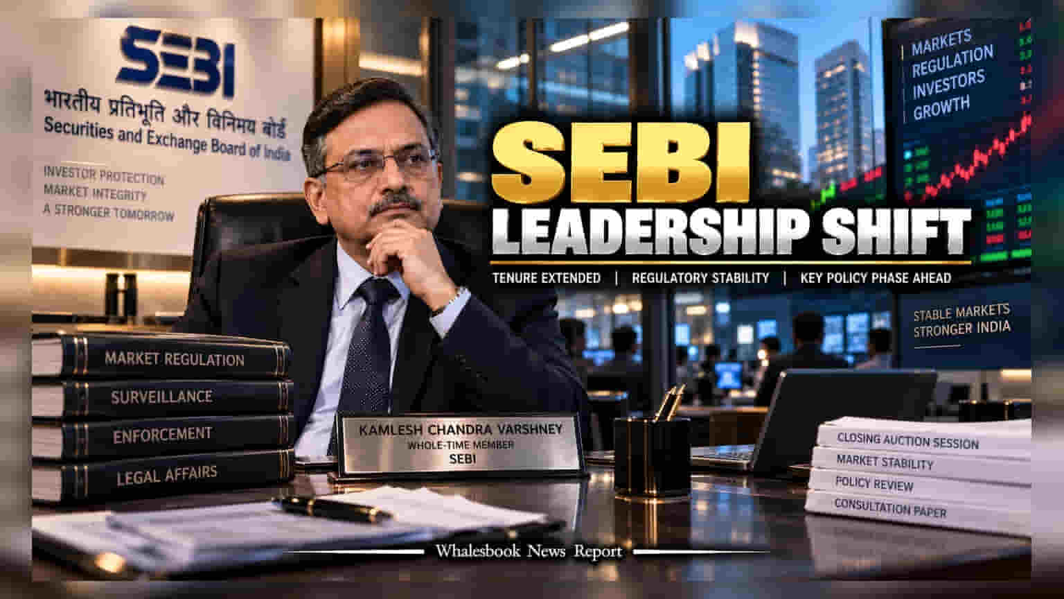 SEBI ਵਿੱਚ ਵੱਡਾ ਫੈਸਲਾ: Kamlesh Chandra Varshney ਦਾ ਕਾਰਜਕਾਲ ਵਧਾਉਣ ਦੀ ਤਿਆਰੀ, CAS ਨੂੰ ਲੈ ਕੇ ਵਧਿਆ ਦਬਾਅ