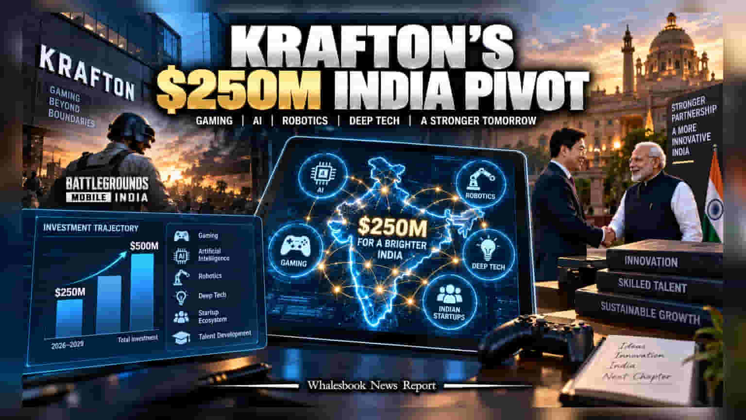 Krafton Plans $250M India Tech Push Beyond Gaming