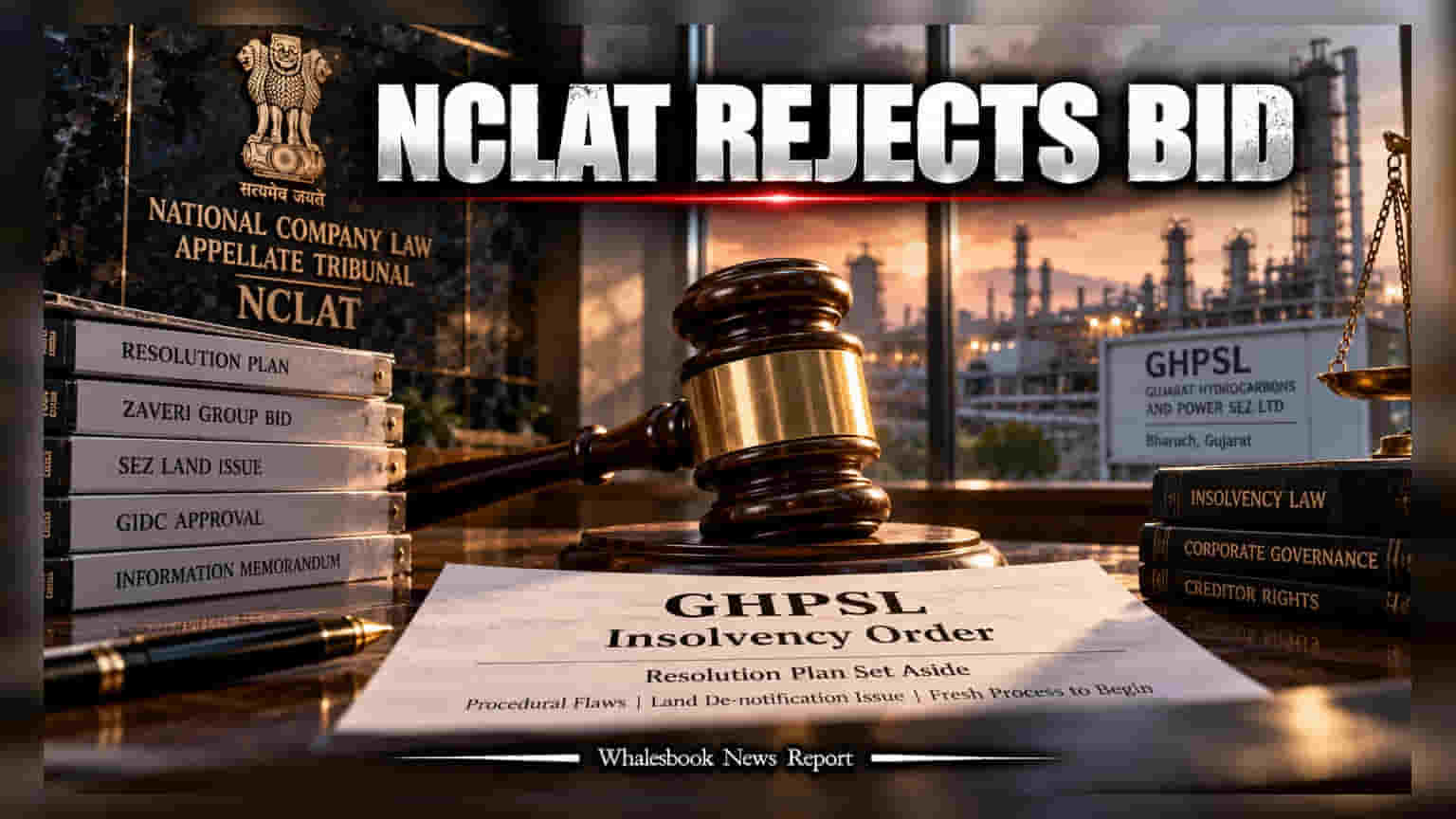 Gujarat Hydrocarbons: NCLAT ਦਾ ਵੱਡਾ ਫੈਸਲਾ, Zaveri Group ਦੀ ਬੋਲੀ ਕੀਤੀ ਰੱਦ