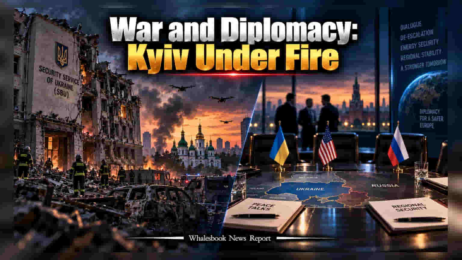 Kyiv SBU Headquarters: ਅਮਰੀਕੀ ਦੂਤਾਂ ਦੀ ਫੇਰੀ ਤੋਂ ਪਹਿਲਾਂ ਕੀਵ ਵਿੱਚ ਡਰੋਨ ਹਮਲਾ, Energy Markets 'ਤੇ ਵਧਿਆ ਦਬਾਅ